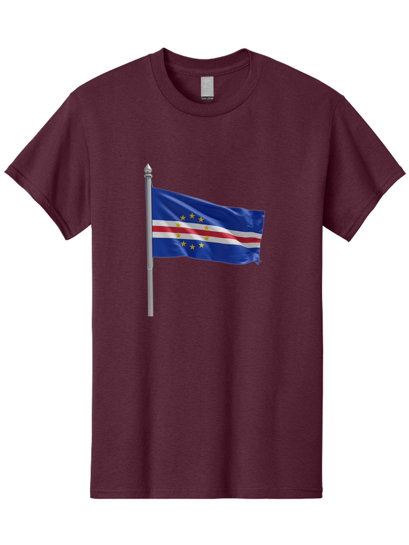 Cape-Verde-Flag Men'S Graphic Tee, 100% Cotton, Comfortable Casual Summer Wear, Machine Washable, Vintage Camera, Old Camera, Antique Camera, Black Camera, Classic Photography, Photography Equipment, Nostalgic Device, Film Camera, Camera Art Bal941