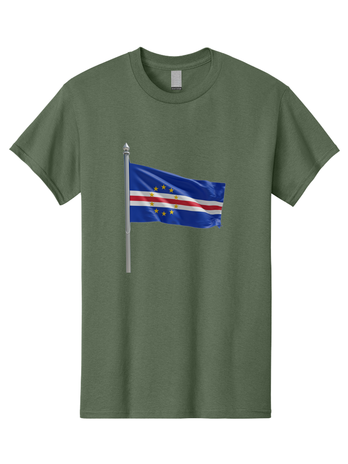 Cape-Verde-Flag Men'S Graphic Tee, 100% Cotton, Comfortable Casual Summer Wear, Machine Washable, Vintage Camera, Old Camera, Antique Camera, Black Camera, Classic Photography, Photography Equipment, Nostalgic Device, Film Camera, Camera Art Bal941
