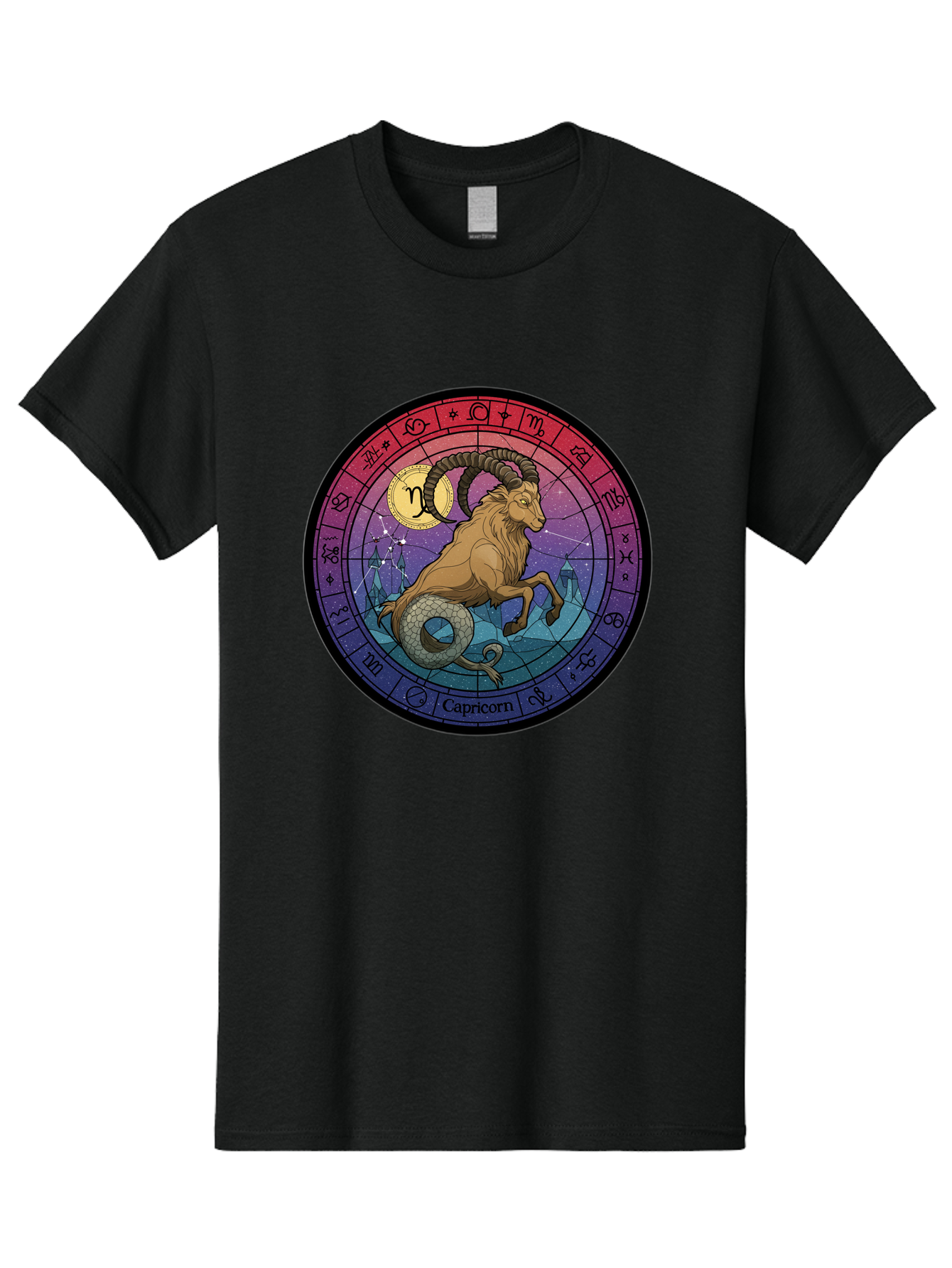 Capricorn-Zodiac-1 Men'S Graphic Tee, 100% Cotton, Comfortable Casual Summer Wear, Machine Washable, Vintage Camera, Old Camera, Antique Camera, Black Camera, Classic Photography, Photography Equipment, Nostalgic Device, Film Camera, Bal942