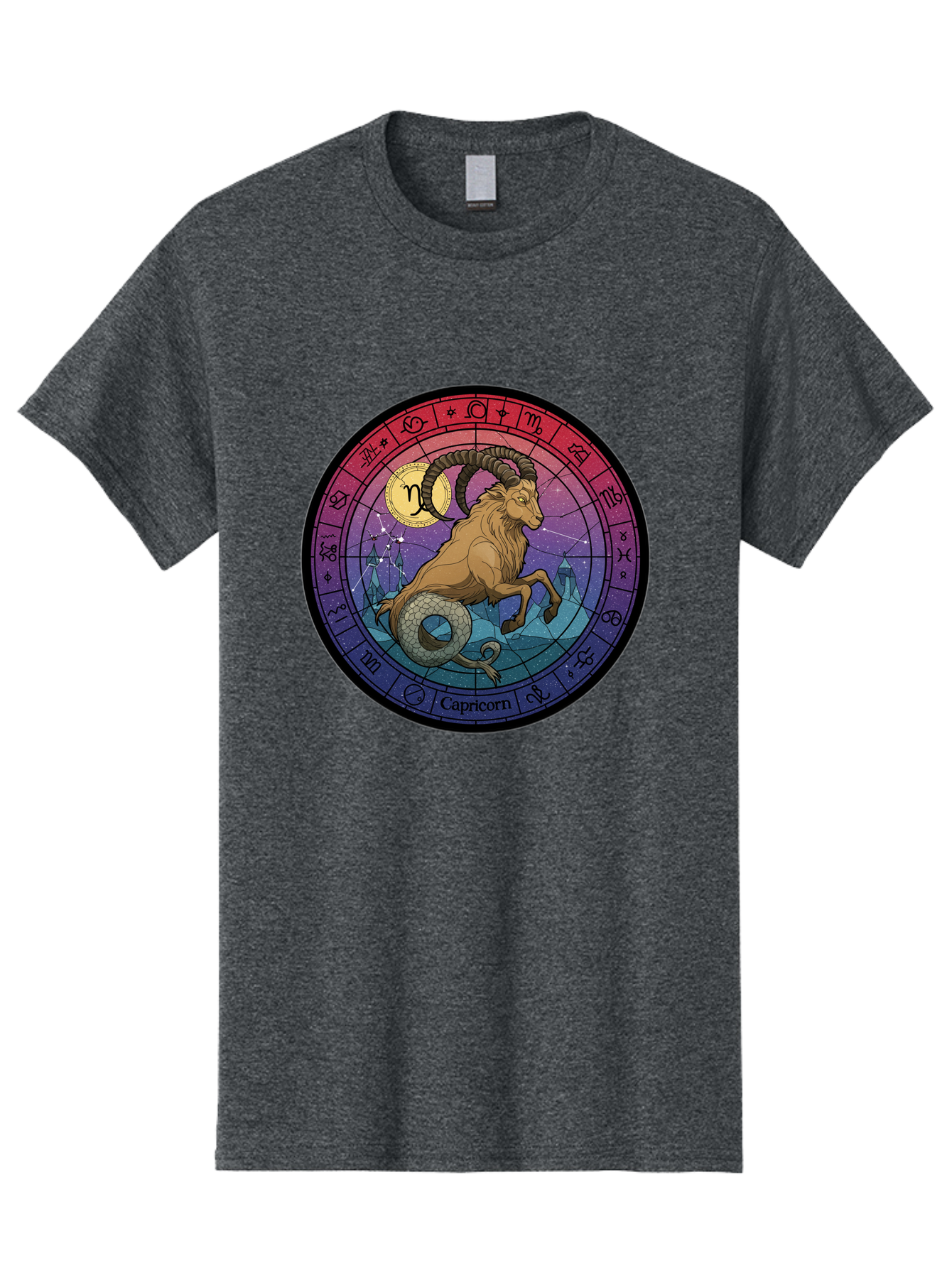 Capricorn-Zodiac-1 Men'S Graphic Tee, 100% Cotton, Comfortable Casual Summer Wear, Machine Washable, Vintage Camera, Old Camera, Antique Camera, Black Camera, Classic Photography, Photography Equipment, Nostalgic Device, Film Camera, Bal942