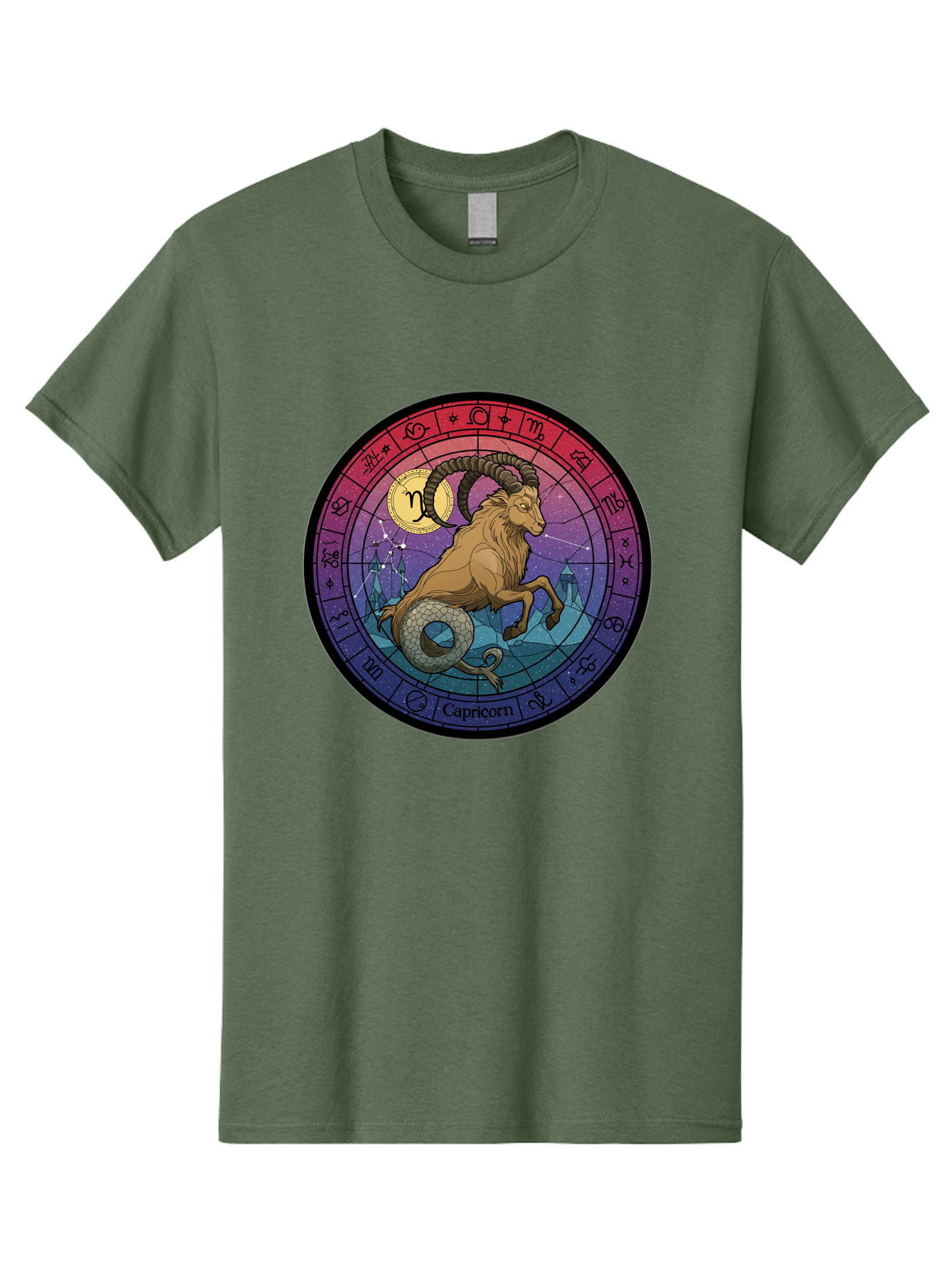 Capricorn-Zodiac-1 Men'S Graphic Tee, 100% Cotton, Comfortable Casual Summer Wear, Machine Washable, Vintage Camera, Old Camera, Antique Camera, Black Camera, Classic Photography, Photography Equipment, Nostalgic Device, Film Camera, Bal942