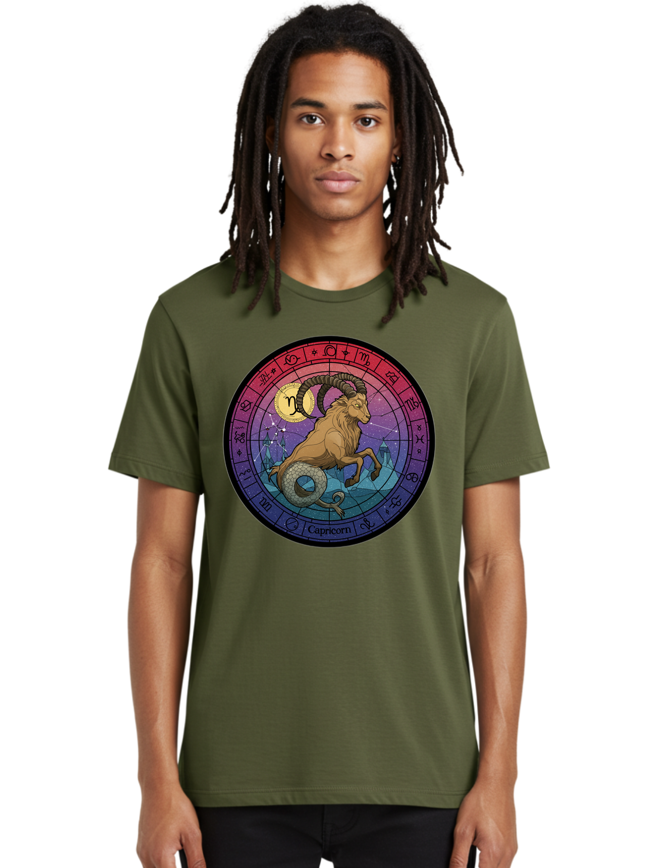 Capricorn-Zodiac-1 Men'S Graphic Tee, 100% Cotton, Comfortable Casual Summer Wear, Machine Washable, Vintage Camera, Old Camera, Antique Camera, Black Camera, Classic Photography, Photography Equipment, Nostalgic Device, Film Camera, Bal942