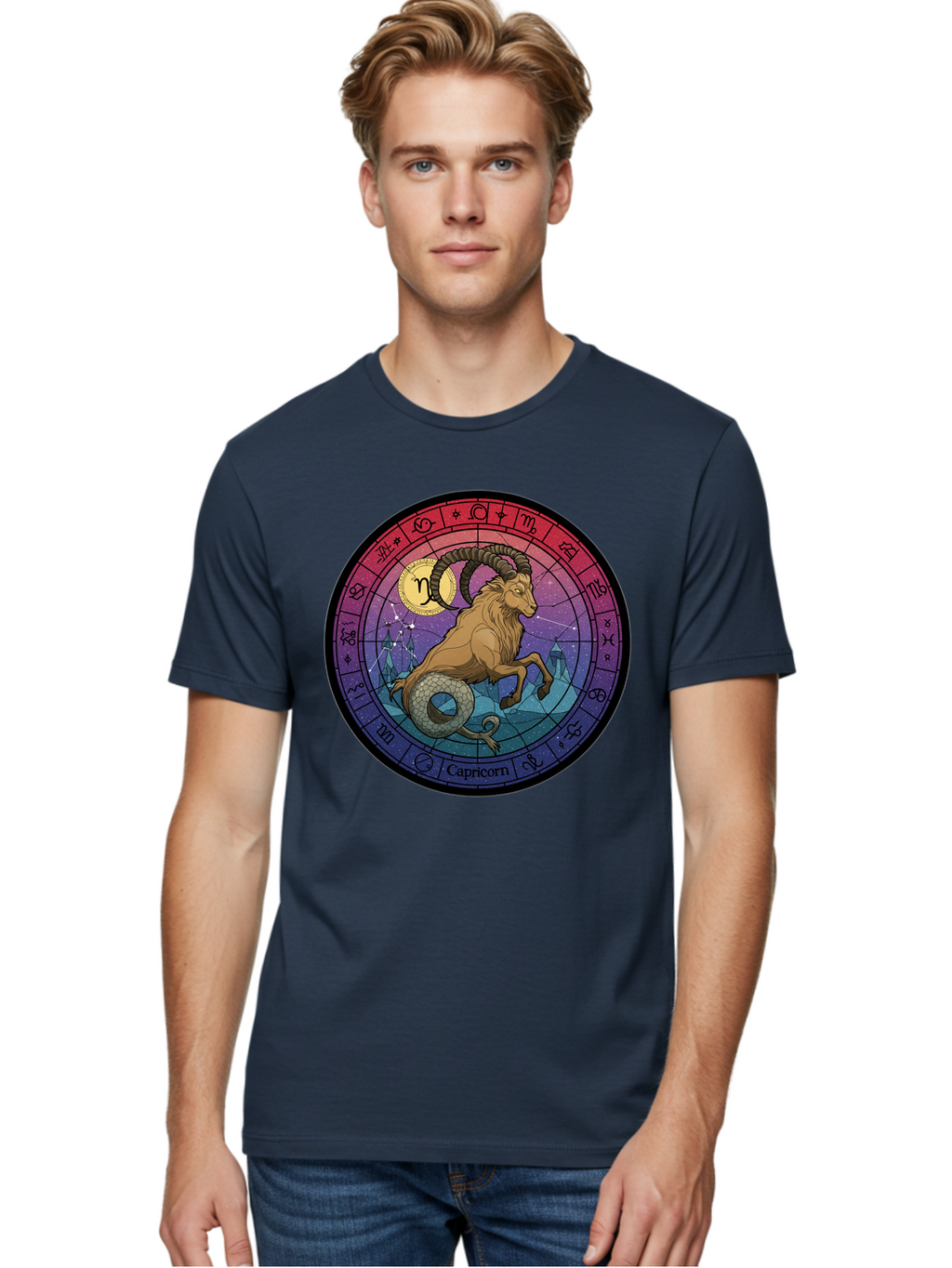 Capricorn-Zodiac-1 Men'S Graphic Tee, 100% Cotton, Comfortable Casual Summer Wear, Machine Washable, Vintage Camera, Old Camera, Antique Camera, Black Camera, Classic Photography, Photography Equipment, Nostalgic Device, Film Camera, Bal942
