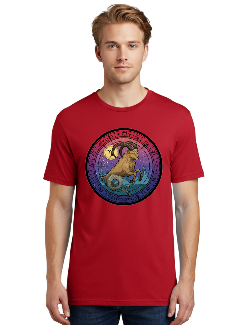 Capricorn-Zodiac-1 Men'S Graphic Tee, 100% Cotton, Comfortable Casual Summer Wear, Machine Washable, Vintage Camera, Old Camera, Antique Camera, Black Camera, Classic Photography, Photography Equipment, Nostalgic Device, Film Camera, Bal942