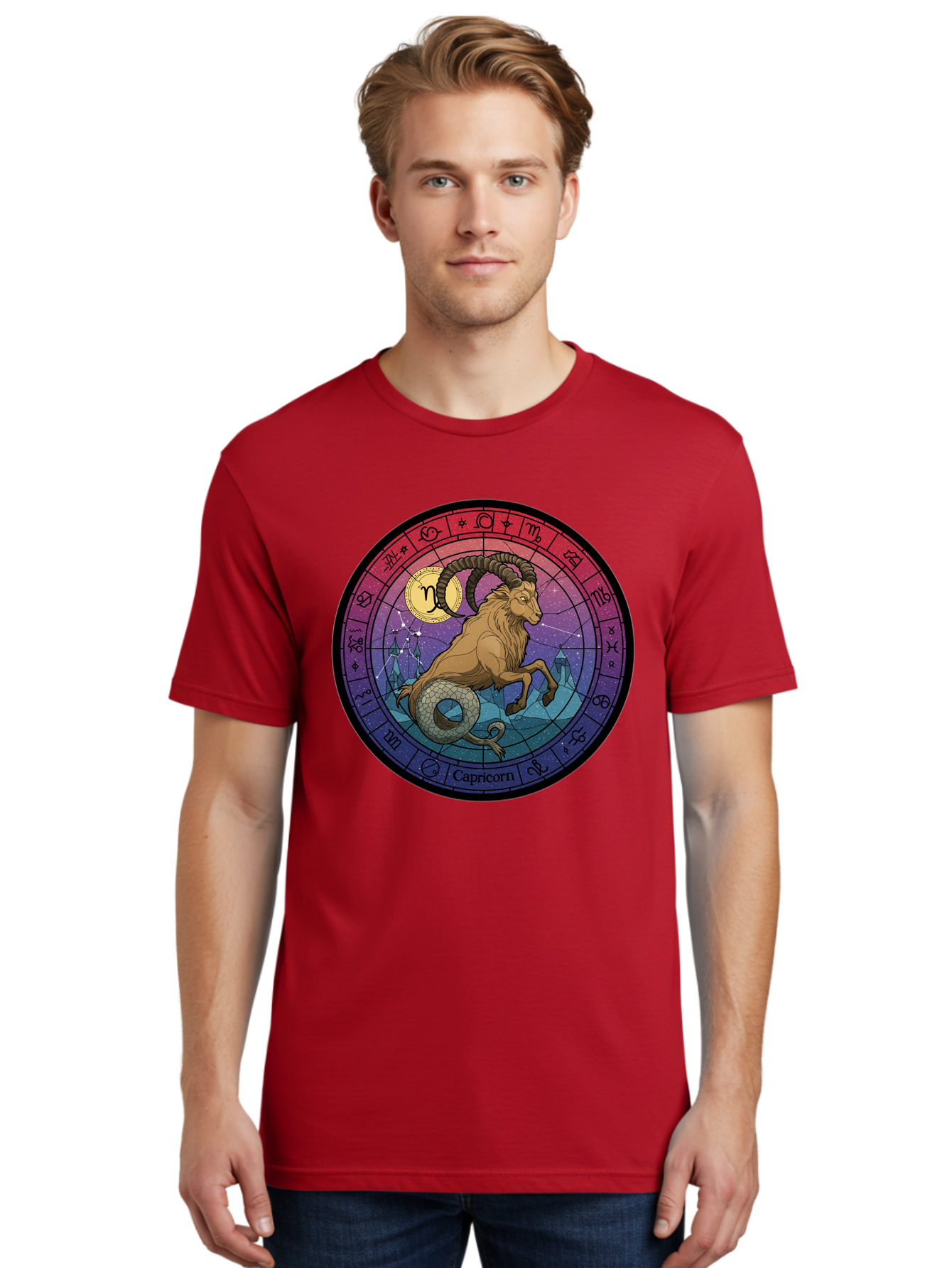 Capricorn-Zodiac-1 Men'S Graphic Tee, 100% Cotton, Comfortable Casual Summer Wear, Machine Washable, Vintage Camera, Old Camera, Antique Camera, Black Camera, Classic Photography, Photography Equipment, Nostalgic Device, Film Camera, Bal942