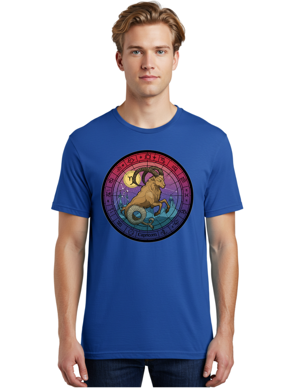 Capricorn-Zodiac-1 Men'S Graphic Tee, 100% Cotton, Comfortable Casual Summer Wear, Machine Washable, Vintage Camera, Old Camera, Antique Camera, Black Camera, Classic Photography, Photography Equipment, Nostalgic Device, Film Camera, Bal942