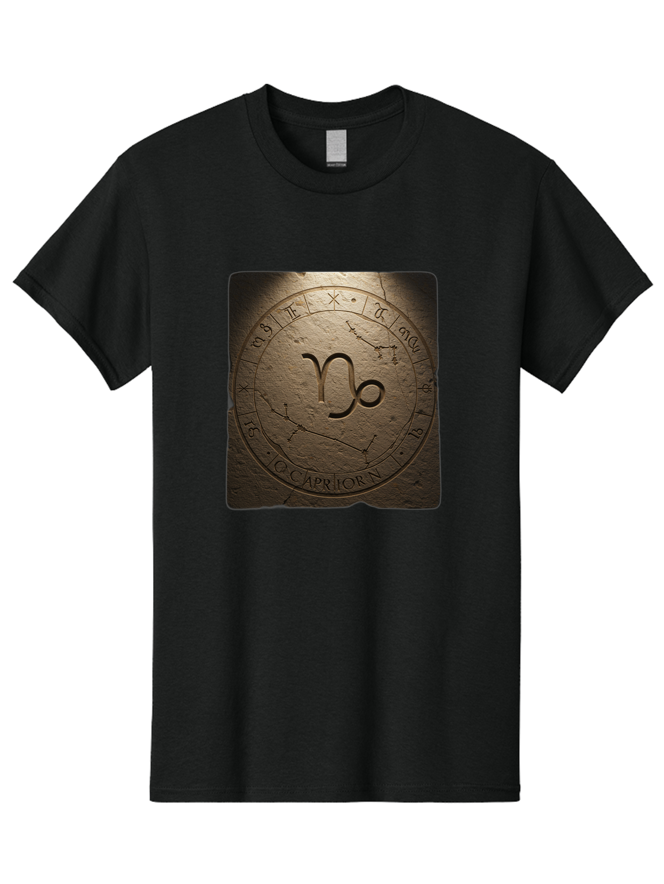 Capricorn-Zodiac-Seal Men'S Graphic Tee, 100% Cotton, Comfortable Casual Summer Wear, Machine Washable, Vintage Camera, Old Camera, Antique Camera, Black Camera, Classic Photography, Photography Equipment, Nostalgic Device, Film Camera, Bal943