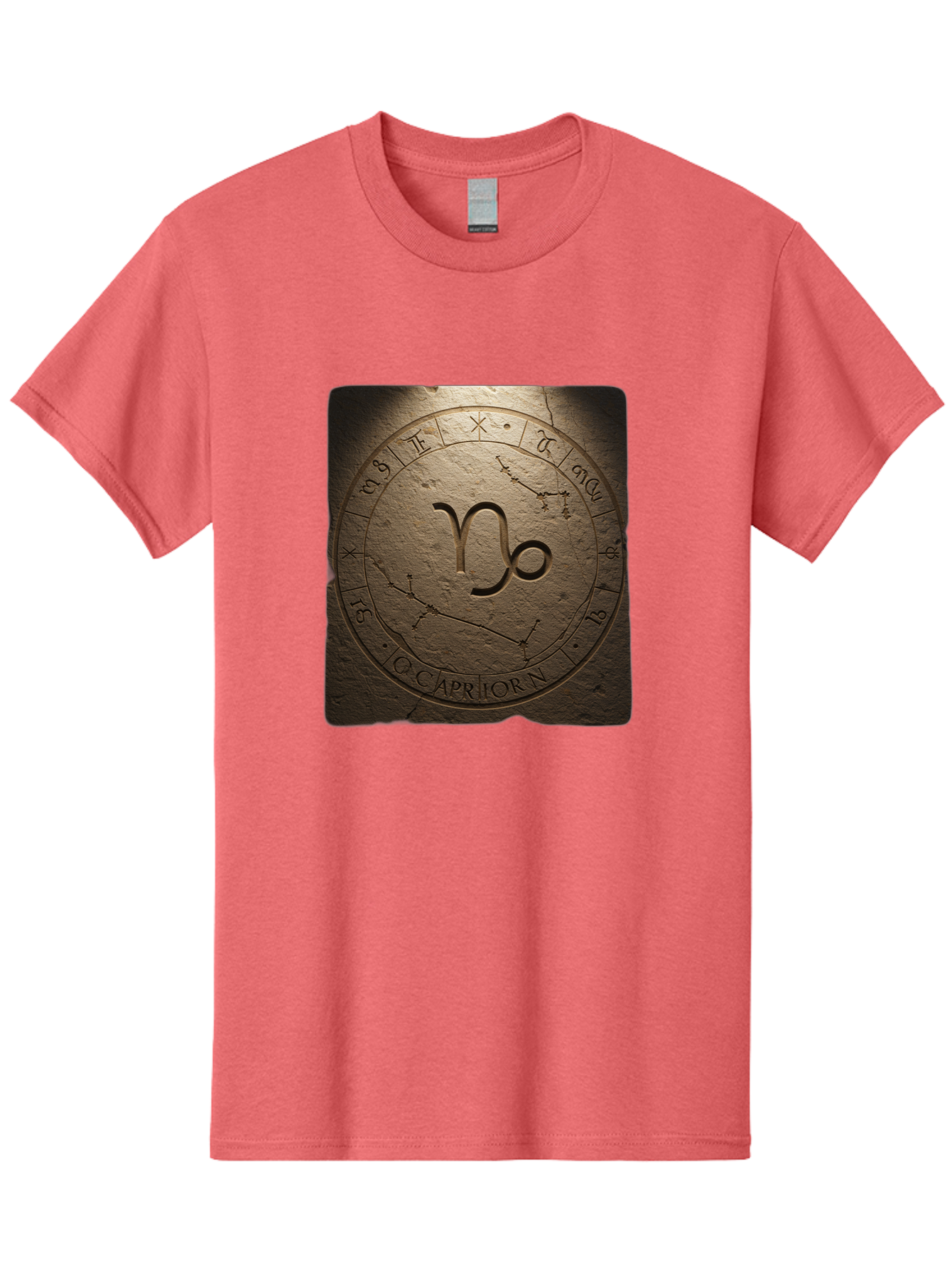Capricorn-Zodiac-Seal Men'S Graphic Tee, 100% Cotton, Comfortable Casual Summer Wear, Machine Washable, Vintage Camera, Old Camera, Antique Camera, Black Camera, Classic Photography, Photography Equipment, Nostalgic Device, Film Camera, Bal943