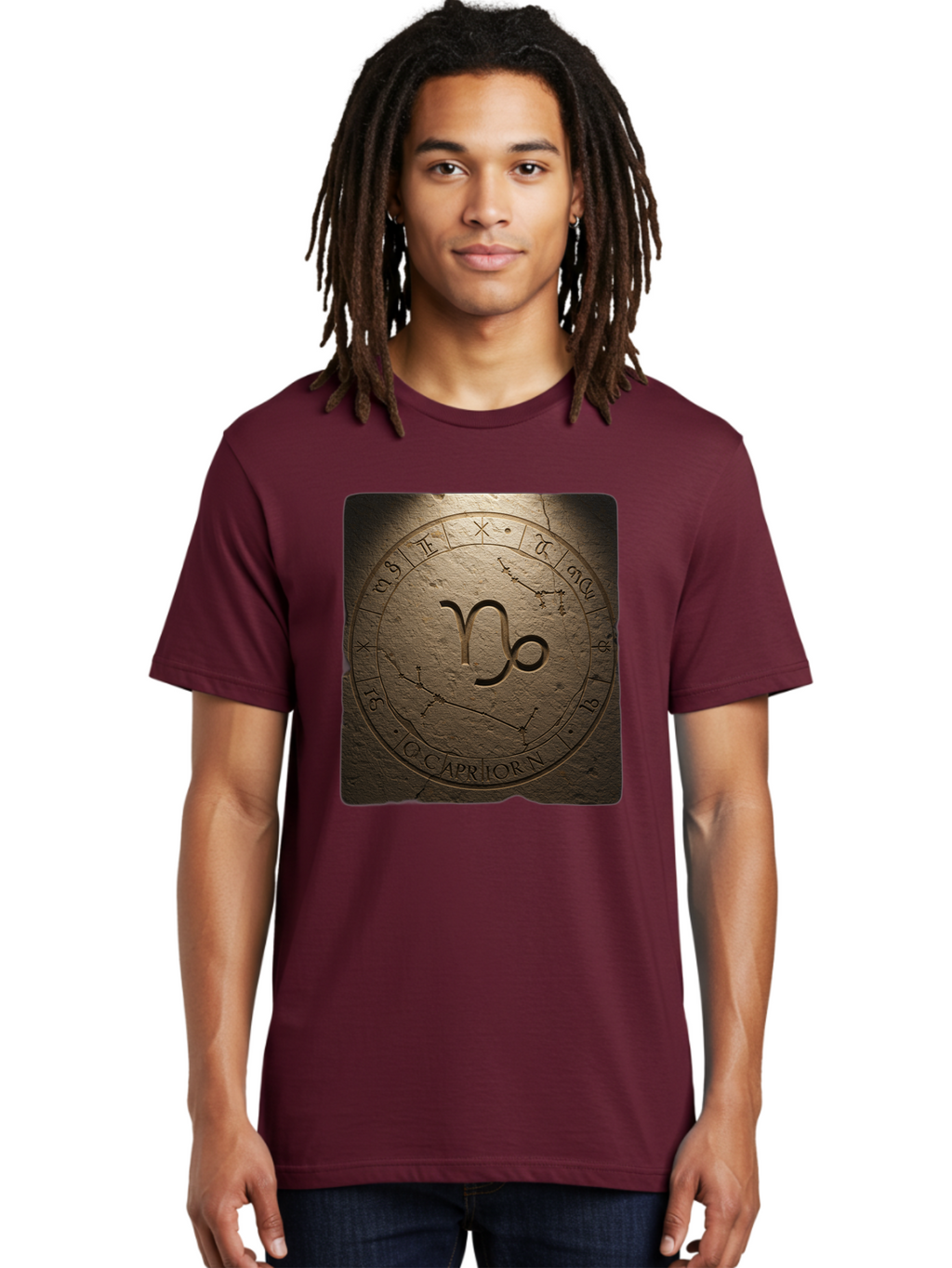 Capricorn-Zodiac-Seal Men'S Graphic Tee, 100% Cotton, Comfortable Casual Summer Wear, Machine Washable, Vintage Camera, Old Camera, Antique Camera, Black Camera, Classic Photography, Photography Equipment, Nostalgic Device, Film Camera, Bal943