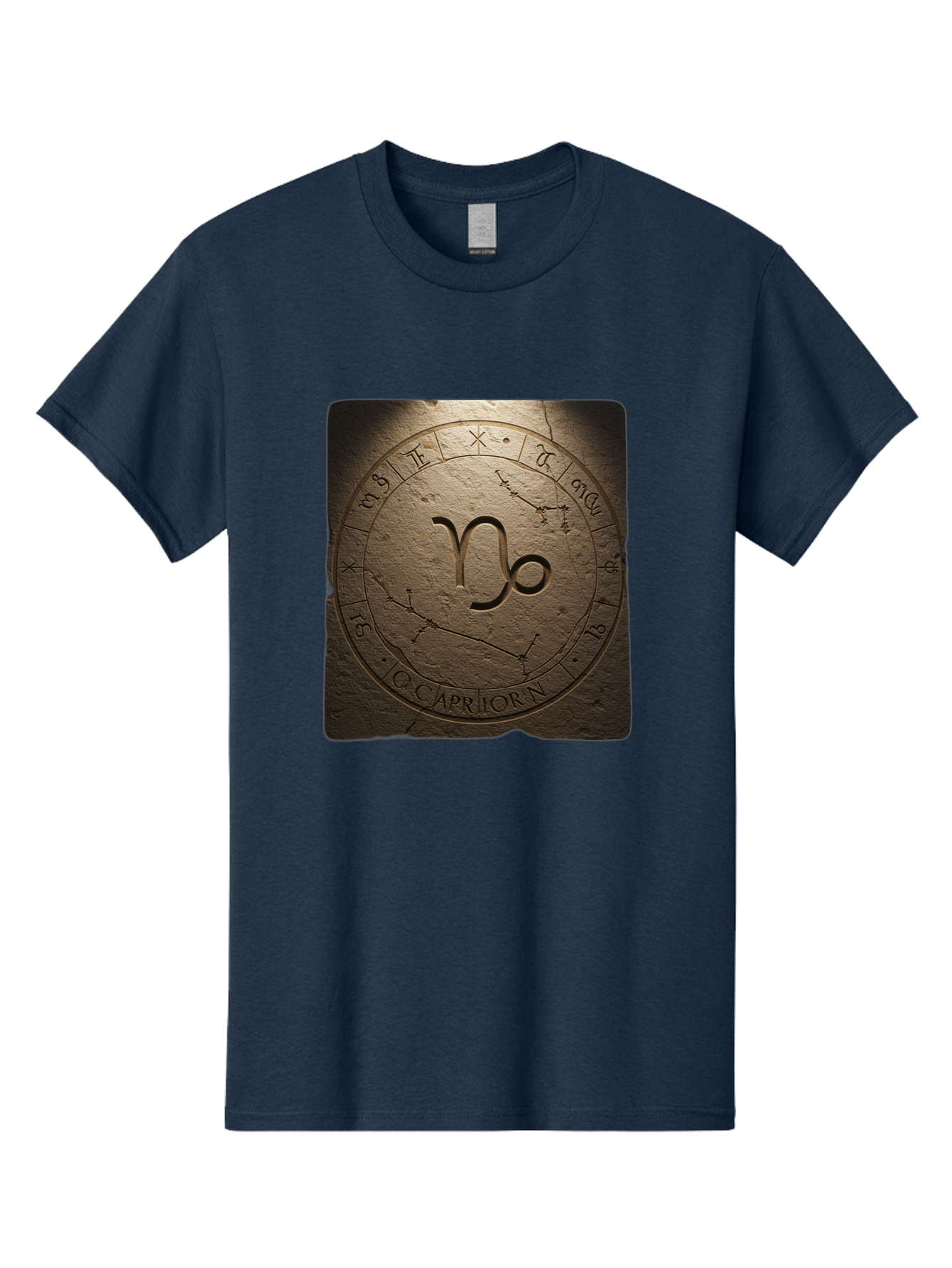 Capricorn-Zodiac-Seal Men'S Graphic Tee, 100% Cotton, Comfortable Casual Summer Wear, Machine Washable, Vintage Camera, Old Camera, Antique Camera, Black Camera, Classic Photography, Photography Equipment, Nostalgic Device, Film Camera, Bal943