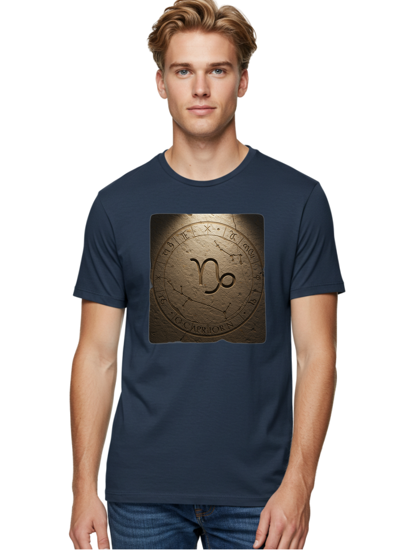 Capricorn-Zodiac-Seal Men'S Graphic Tee, 100% Cotton, Comfortable Casual Summer Wear, Machine Washable, Vintage Camera, Old Camera, Antique Camera, Black Camera, Classic Photography, Photography Equipment, Nostalgic Device, Film Camera, Bal943