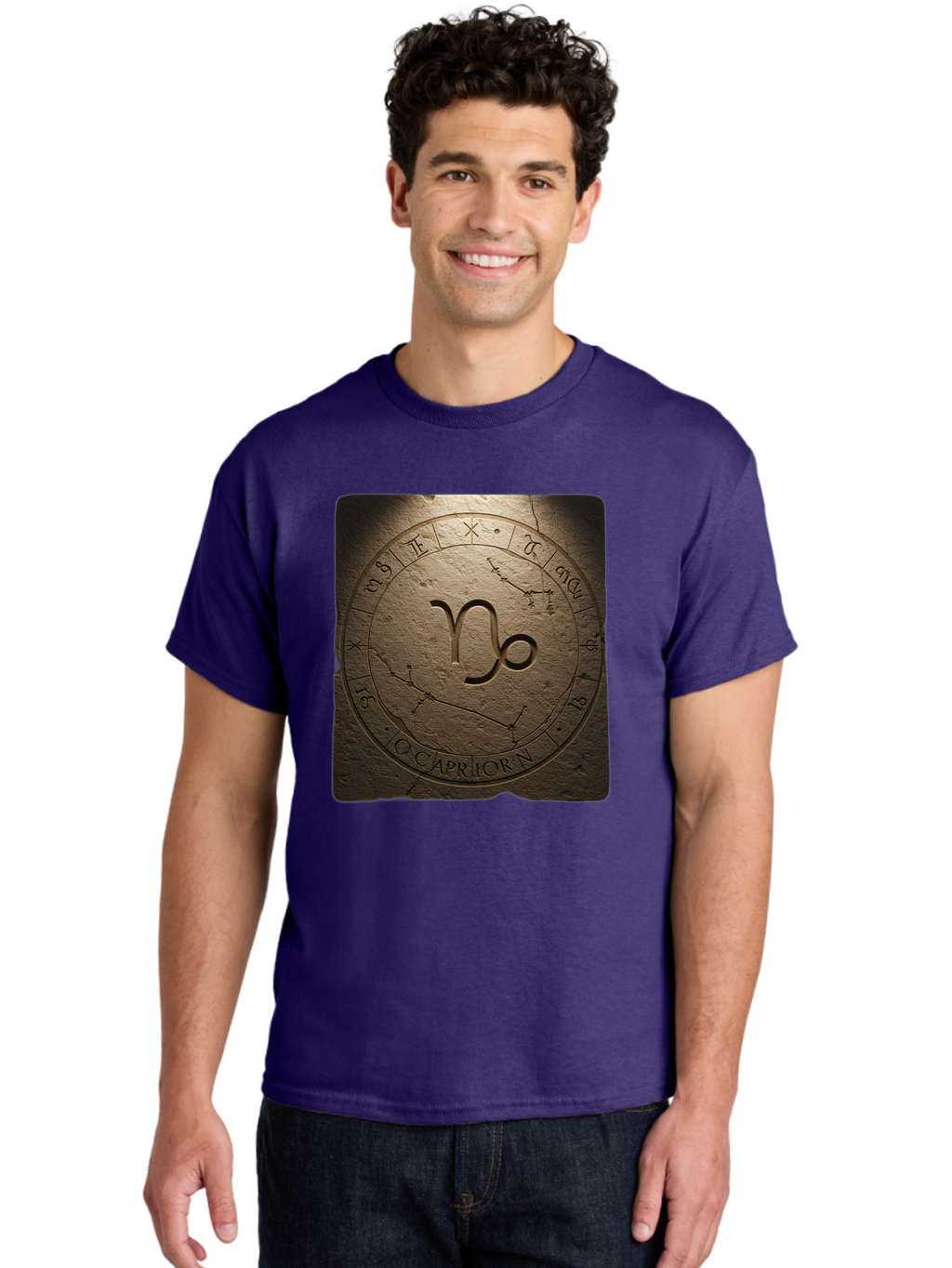 Capricorn-Zodiac-Seal Men'S Graphic Tee, 100% Cotton, Comfortable Casual Summer Wear, Machine Washable, Vintage Camera, Old Camera, Antique Camera, Black Camera, Classic Photography, Photography Equipment, Nostalgic Device, Film Camera, Bal943