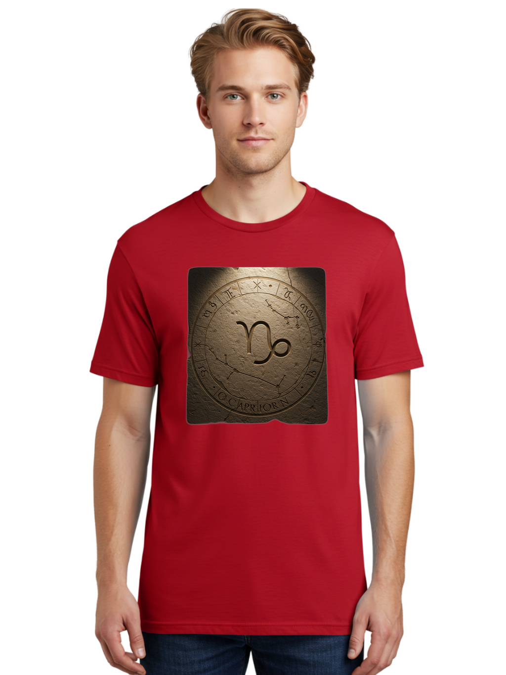 Capricorn-Zodiac-Seal Men'S Graphic Tee, 100% Cotton, Comfortable Casual Summer Wear, Machine Washable, Vintage Camera, Old Camera, Antique Camera, Black Camera, Classic Photography, Photography Equipment, Nostalgic Device, Film Camera, Bal943
