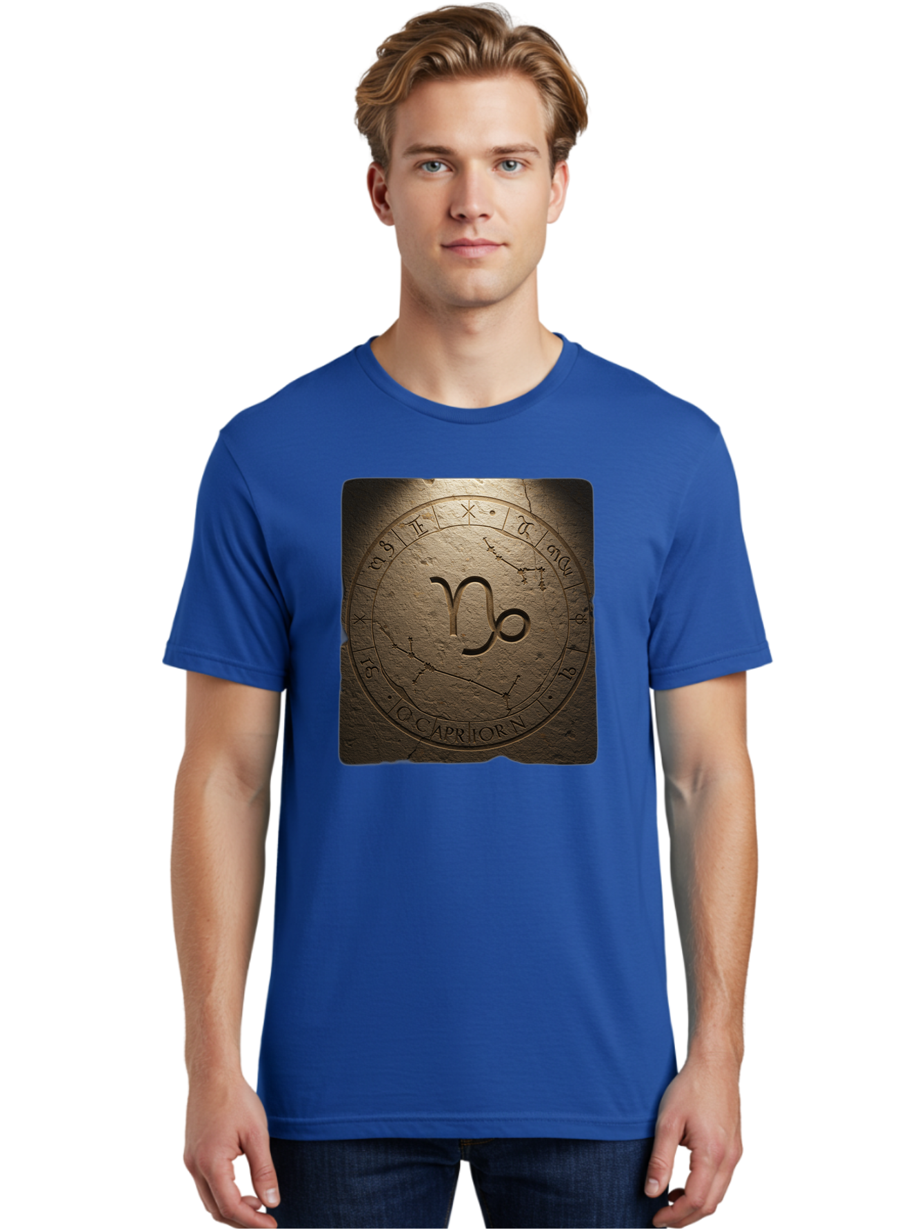 Capricorn-Zodiac-Seal Men'S Graphic Tee, 100% Cotton, Comfortable Casual Summer Wear, Machine Washable, Vintage Camera, Old Camera, Antique Camera, Black Camera, Classic Photography, Photography Equipment, Nostalgic Device, Film Camera, Bal943