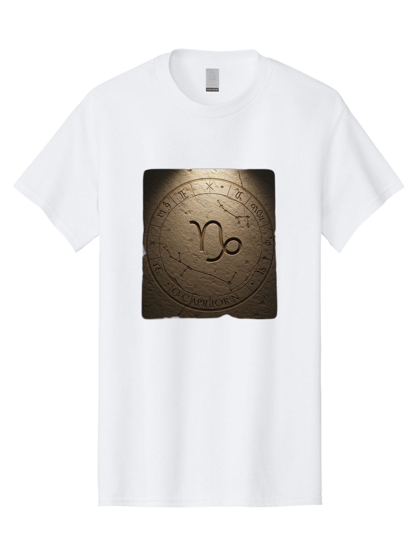 Capricorn-Zodiac-Seal Men'S Graphic Tee, 100% Cotton, Comfortable Casual Summer Wear, Machine Washable, Vintage Camera, Old Camera, Antique Camera, Black Camera, Classic Photography, Photography Equipment, Nostalgic Device, Film Camera, Bal943