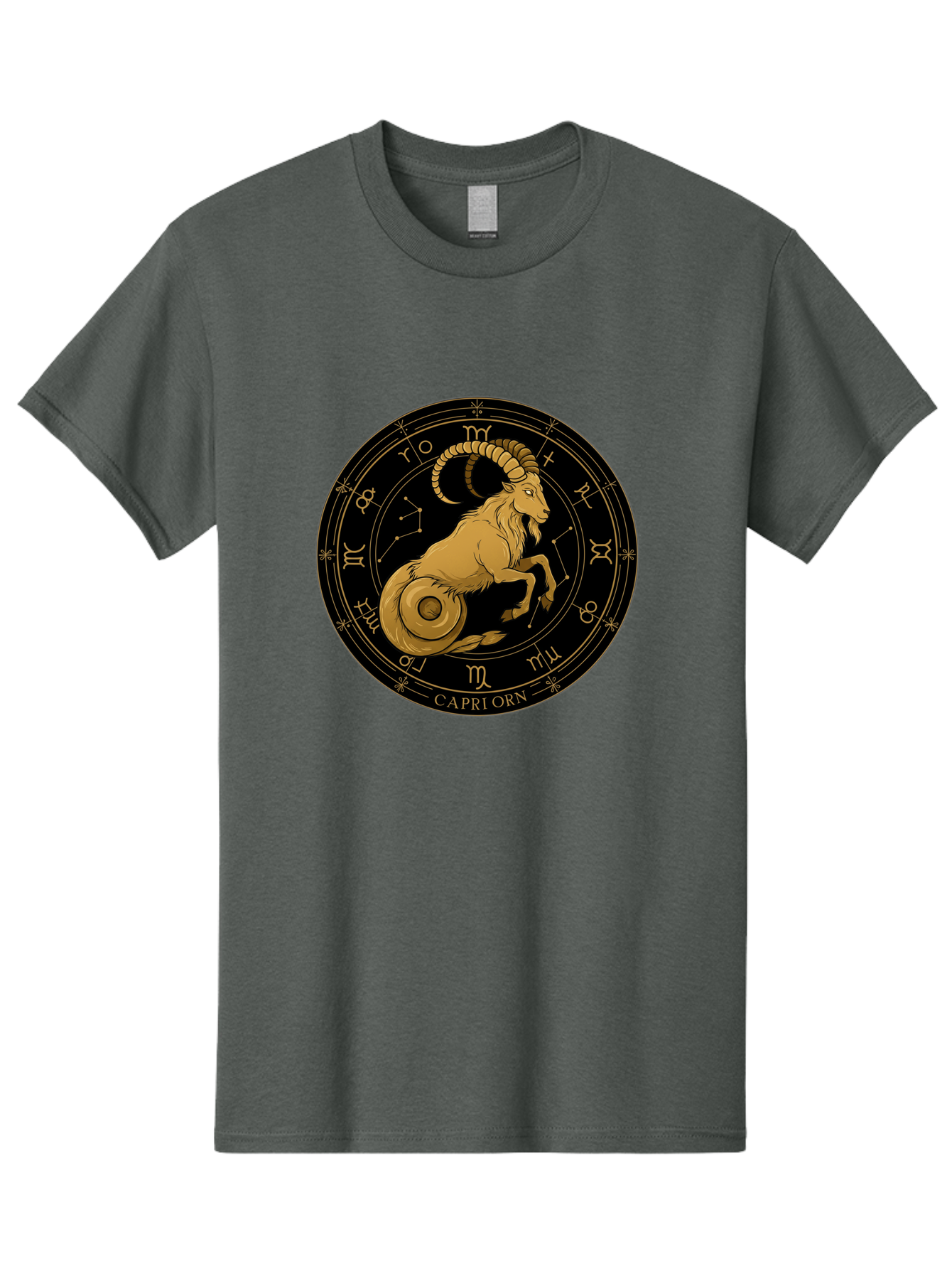 Capricorn-Zodiac-Sign-1 Men'S Graphic Tee, 100% Cotton, Comfortable Casual Summer Wear, Machine Washable, Vintage Camera, Old Camera, Antique Camera, Black Camera, Classic Photography, Photography Equipment, Nostalgic Device, Film Camera, Bal944