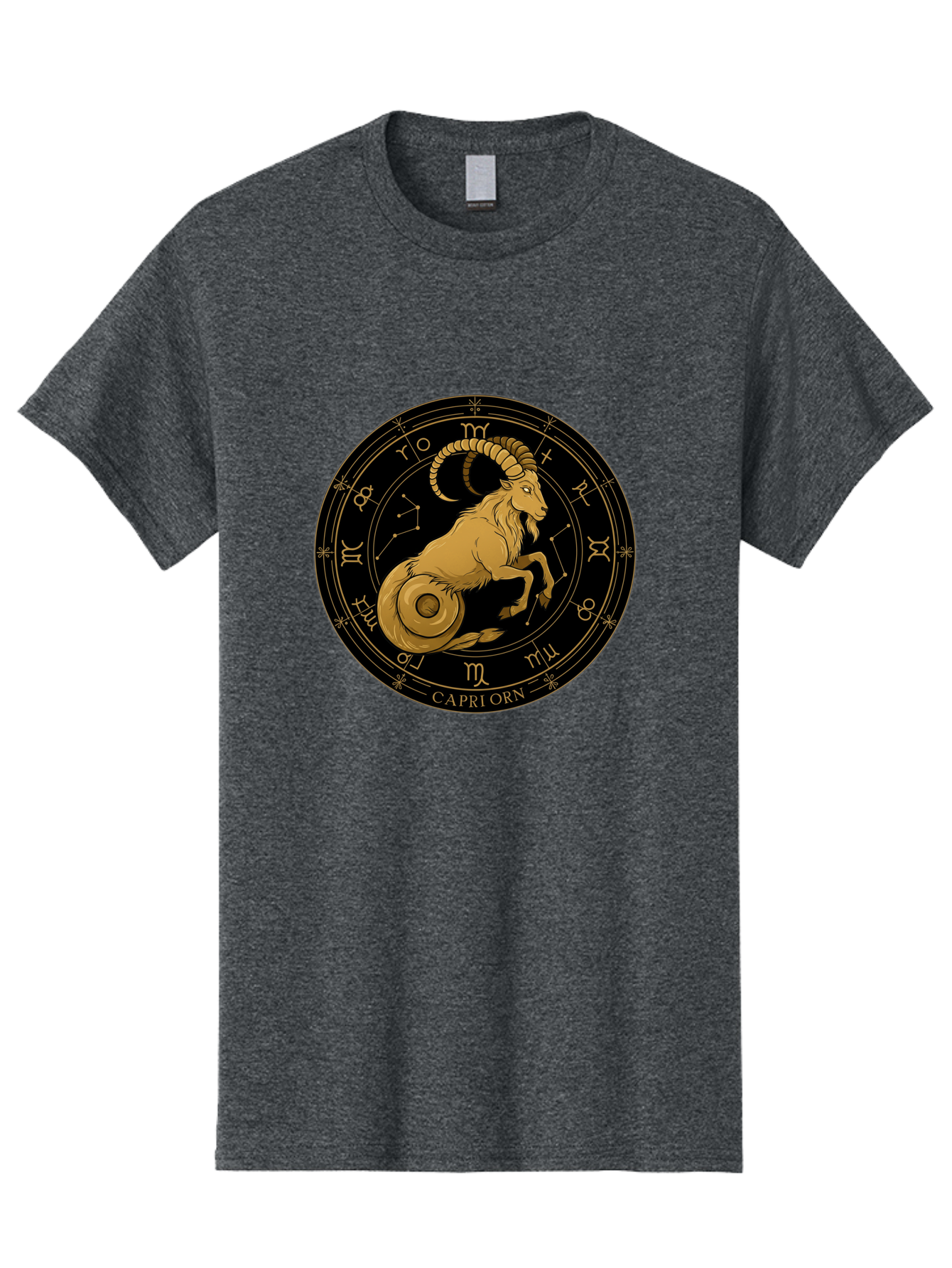 Capricorn-Zodiac-Sign-1 Men'S Graphic Tee, 100% Cotton, Comfortable Casual Summer Wear, Machine Washable, Vintage Camera, Old Camera, Antique Camera, Black Camera, Classic Photography, Photography Equipment, Nostalgic Device, Film Camera, Bal944