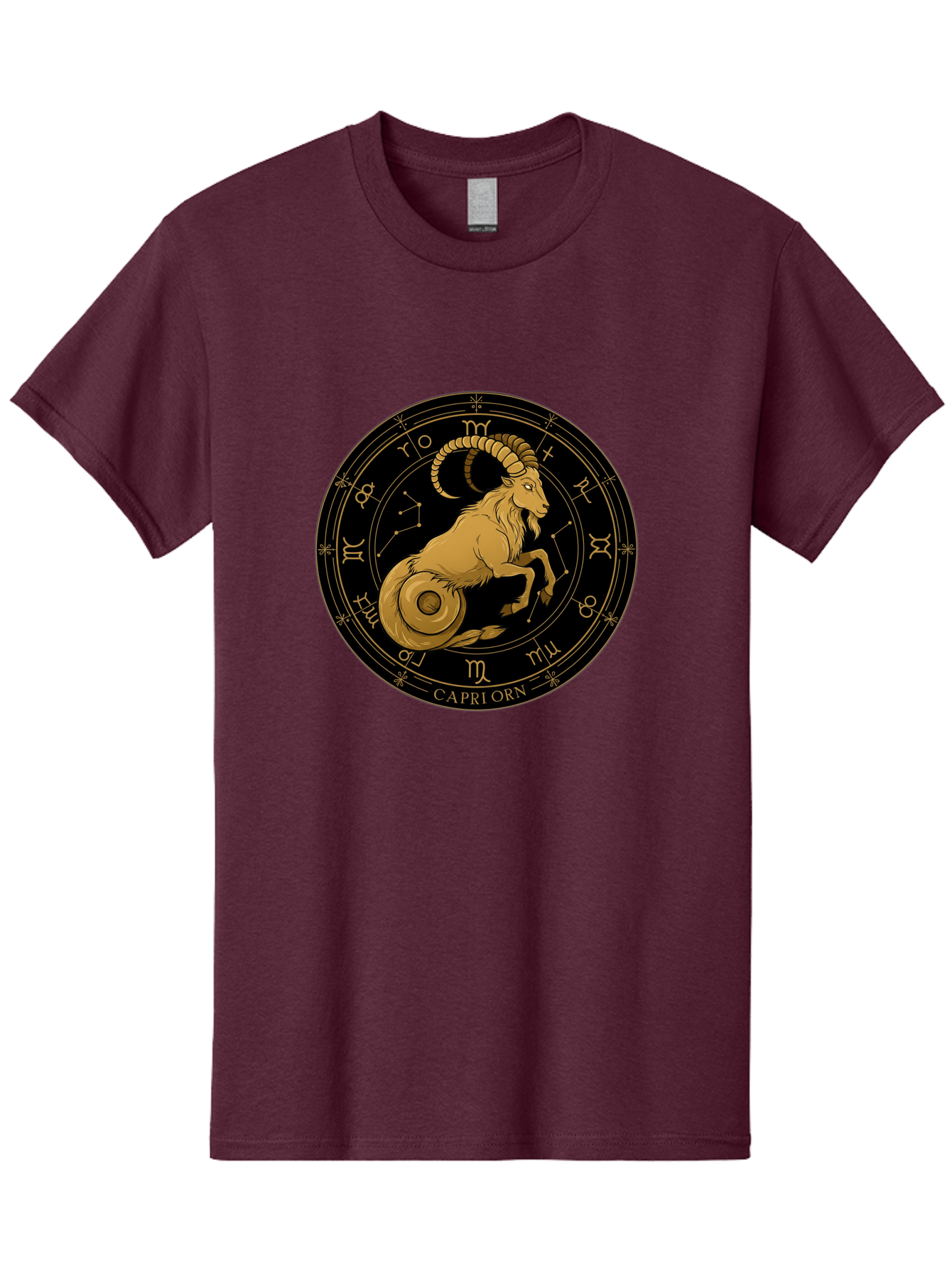 Capricorn-Zodiac-Sign-1 Men'S Graphic Tee, 100% Cotton, Comfortable Casual Summer Wear, Machine Washable, Vintage Camera, Old Camera, Antique Camera, Black Camera, Classic Photography, Photography Equipment, Nostalgic Device, Film Camera, Bal944