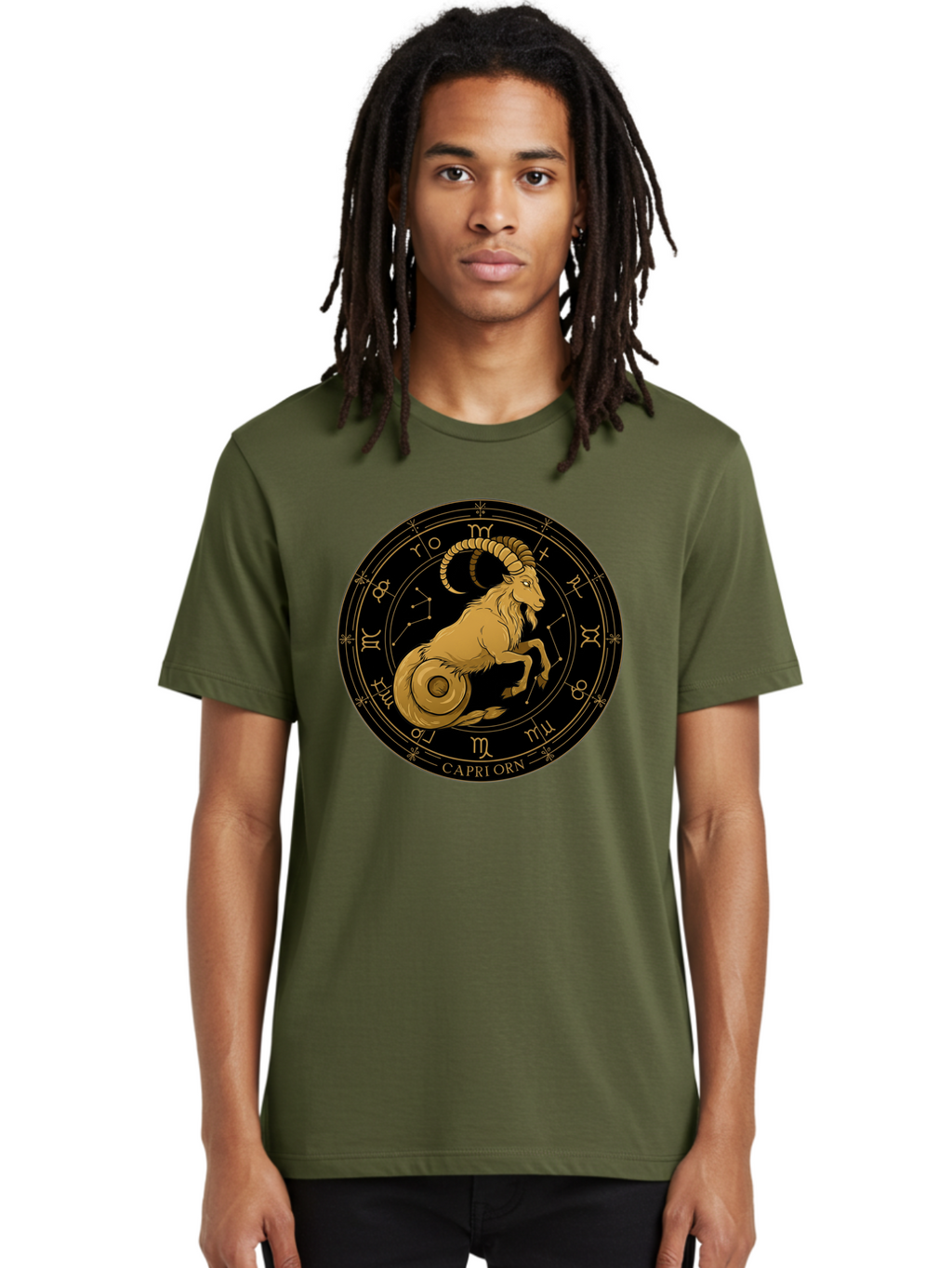 Capricorn-Zodiac-Sign-1 Men'S Graphic Tee, 100% Cotton, Comfortable Casual Summer Wear, Machine Washable, Vintage Camera, Old Camera, Antique Camera, Black Camera, Classic Photography, Photography Equipment, Nostalgic Device, Film Camera, Bal944