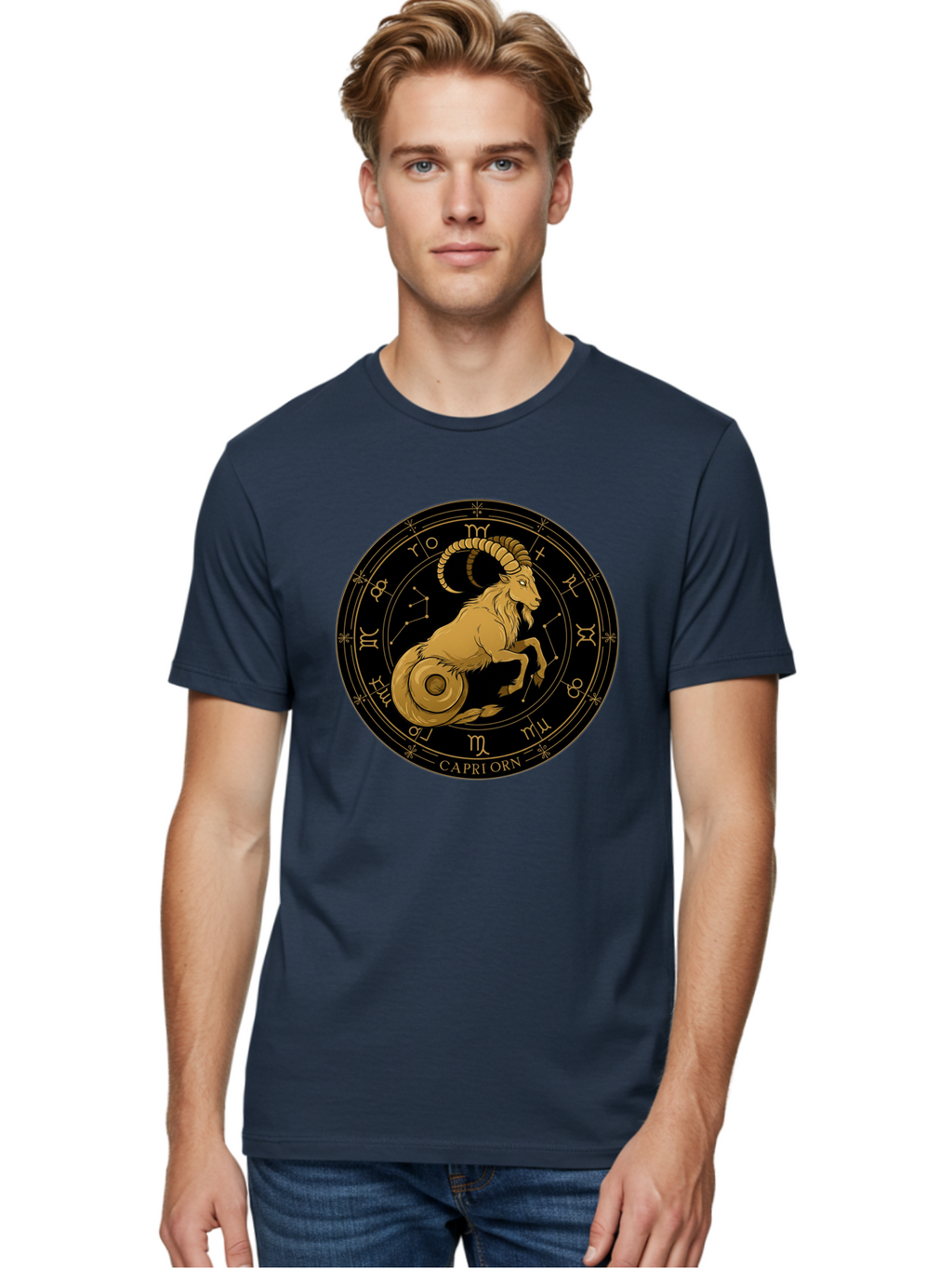 Capricorn-Zodiac-Sign-1 Men'S Graphic Tee, 100% Cotton, Comfortable Casual Summer Wear, Machine Washable, Vintage Camera, Old Camera, Antique Camera, Black Camera, Classic Photography, Photography Equipment, Nostalgic Device, Film Camera, Bal944