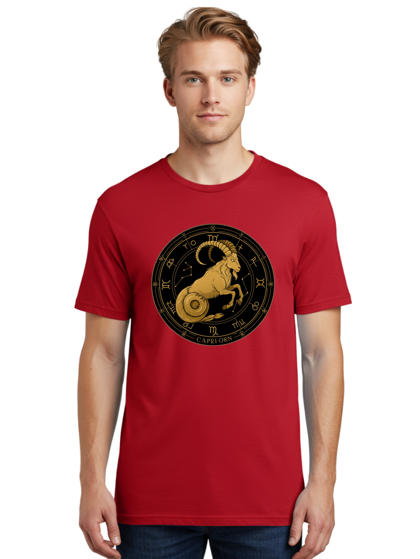Capricorn-Zodiac-Sign-1 Men'S Graphic Tee, 100% Cotton, Comfortable Casual Summer Wear, Machine Washable, Vintage Camera, Old Camera, Antique Camera, Black Camera, Classic Photography, Photography Equipment, Nostalgic Device, Film Camera, Bal944