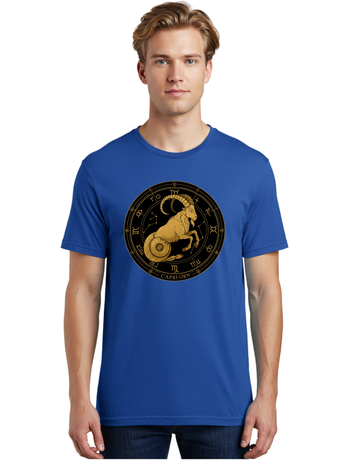 Capricorn-Zodiac-Sign-1 Men'S Graphic Tee, 100% Cotton, Comfortable Casual Summer Wear, Machine Washable, Vintage Camera, Old Camera, Antique Camera, Black Camera, Classic Photography, Photography Equipment, Nostalgic Device, Film Camera, Bal944