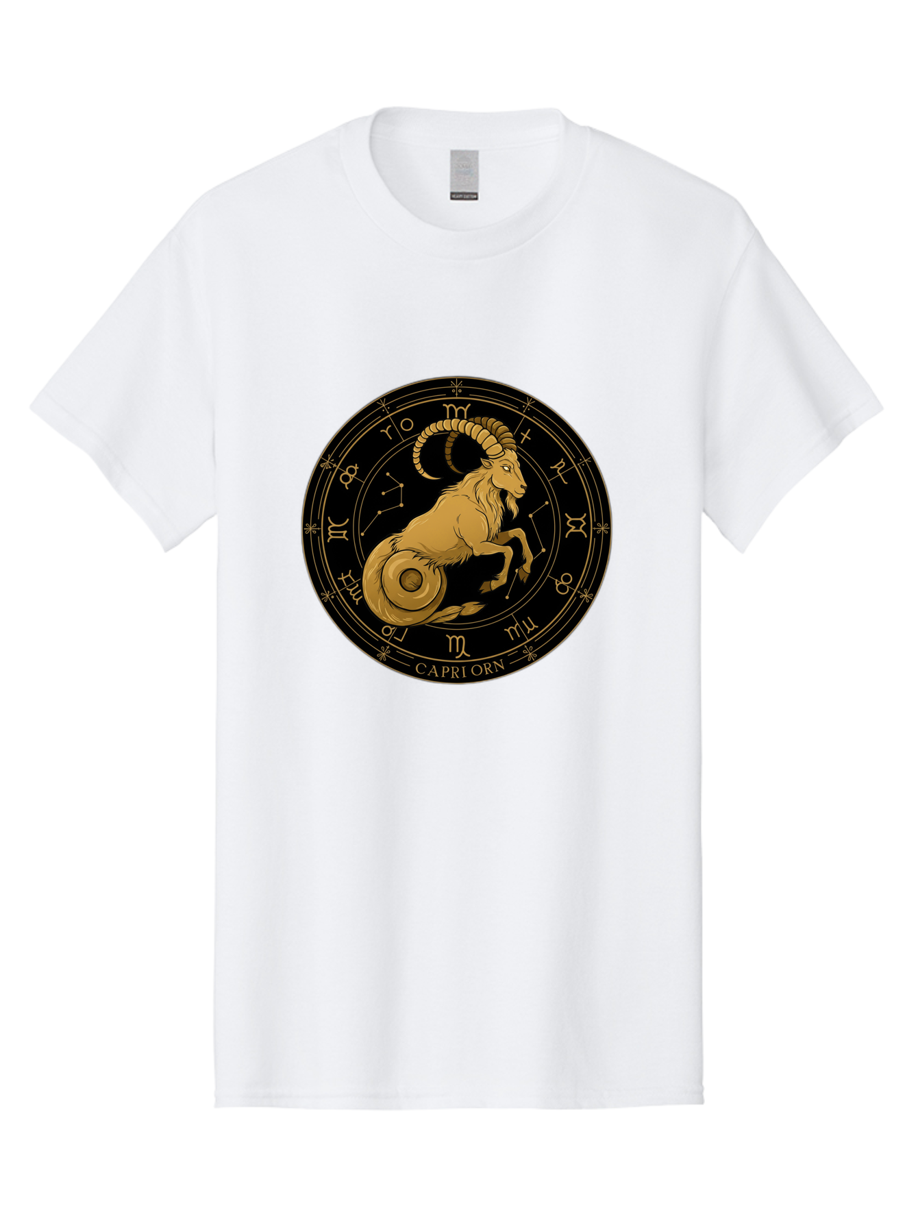 Capricorn-Zodiac-Sign-1 Men'S Graphic Tee, 100% Cotton, Comfortable Casual Summer Wear, Machine Washable, Vintage Camera, Old Camera, Antique Camera, Black Camera, Classic Photography, Photography Equipment, Nostalgic Device, Film Camera, Bal944