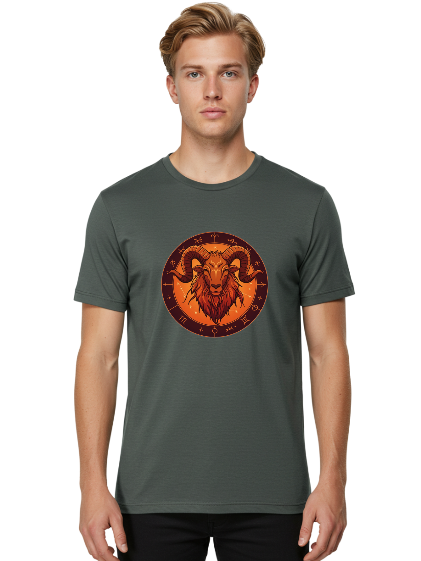 Capricorn-Zodiac-Sign Men'S Graphic Tee, 100% Cotton, Comfortable Casual Summer Wear, Machine Washable, Vintage Camera, Old Camera, Antique Camera, Black Camera, Classic Photography, Photography Equipment, Nostalgic Device, Film Camera, Bal945