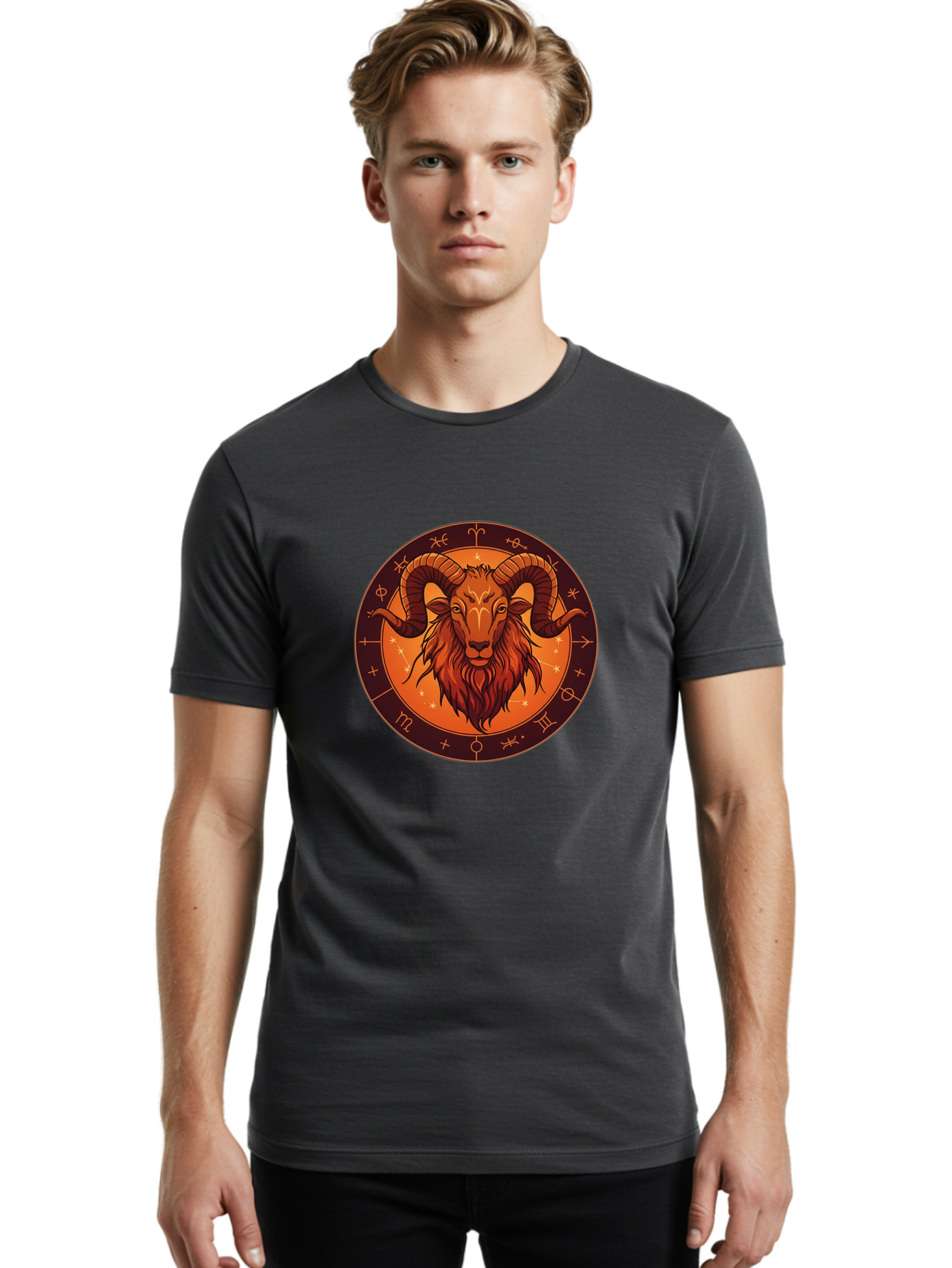 Capricorn-Zodiac-Sign Men'S Graphic Tee, 100% Cotton, Comfortable Casual Summer Wear, Machine Washable, Vintage Camera, Old Camera, Antique Camera, Black Camera, Classic Photography, Photography Equipment, Nostalgic Device, Film Camera, Bal945