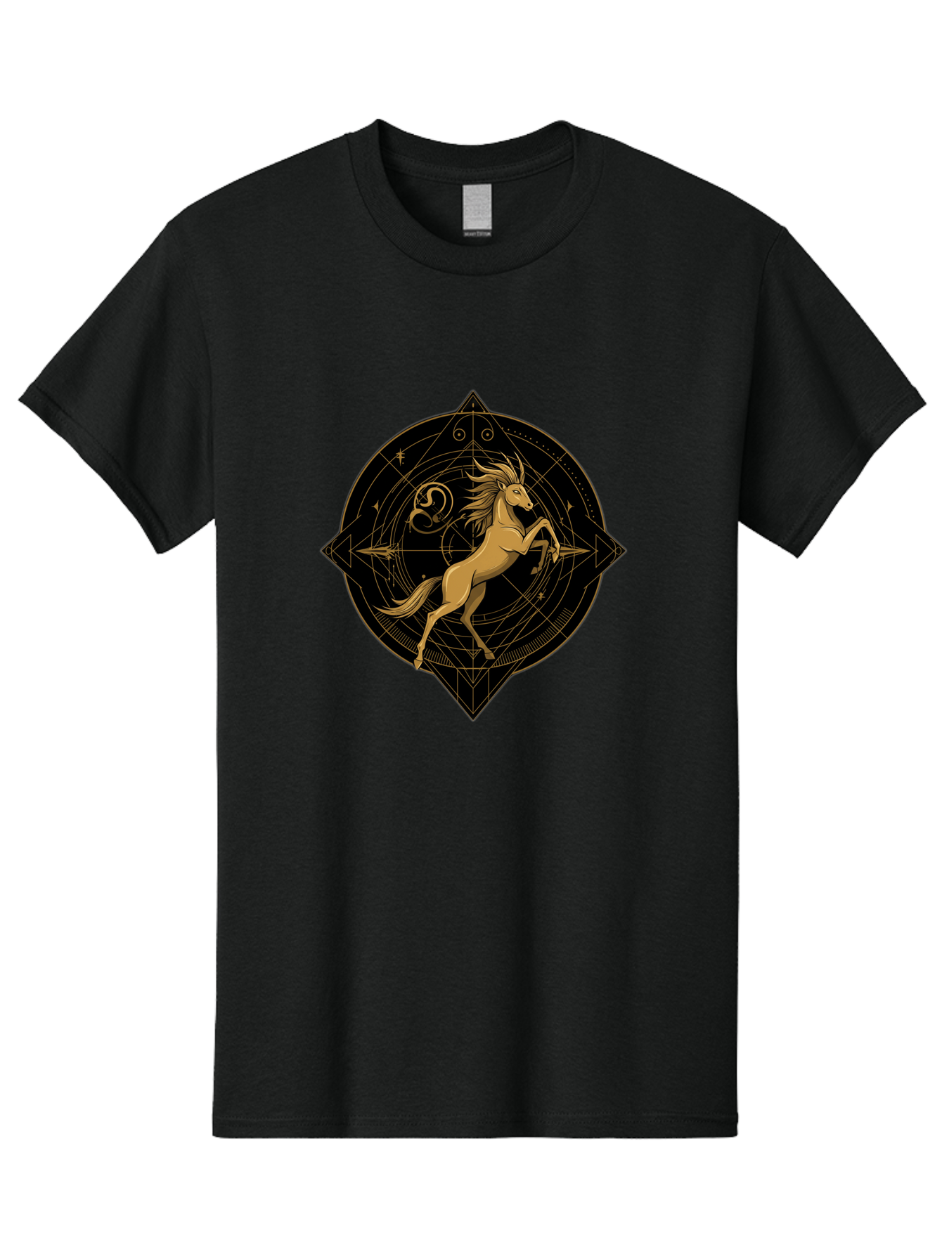 Capricorn-Zodiac-Symbol Men'S Graphic Tee, 100% Cotton, Comfortable Casual Summer Wear, Machine Washable, Vintage Camera, Old Camera, Antique Camera, Black Camera, Classic Photography, Photography Equipment, Nostalgic Device, Film Camera, Bal946