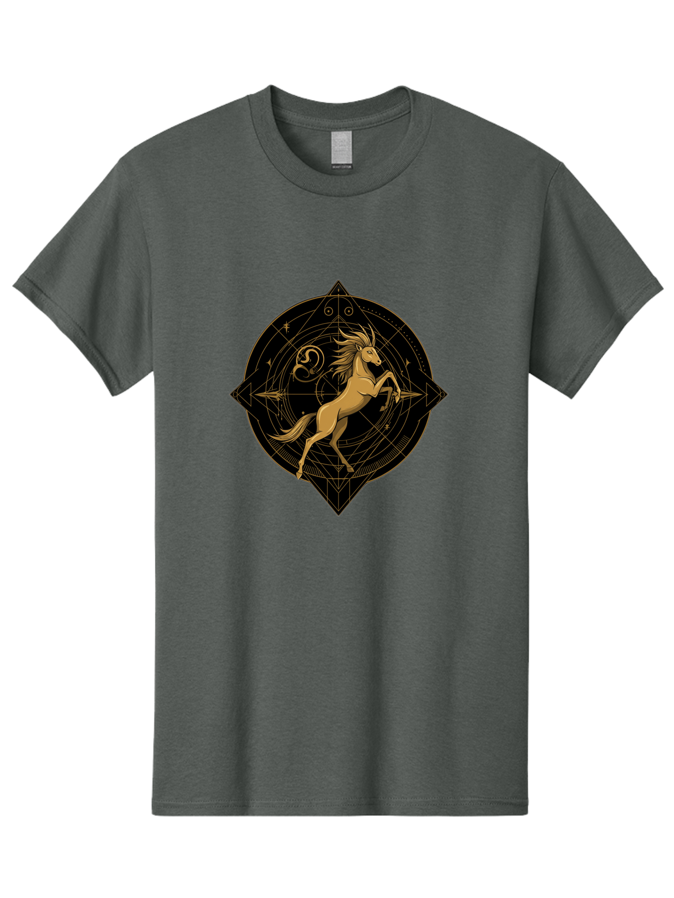 Capricorn-Zodiac-Symbol Men'S Graphic Tee, 100% Cotton, Comfortable Casual Summer Wear, Machine Washable, Vintage Camera, Old Camera, Antique Camera, Black Camera, Classic Photography, Photography Equipment, Nostalgic Device, Film Camera, Bal946