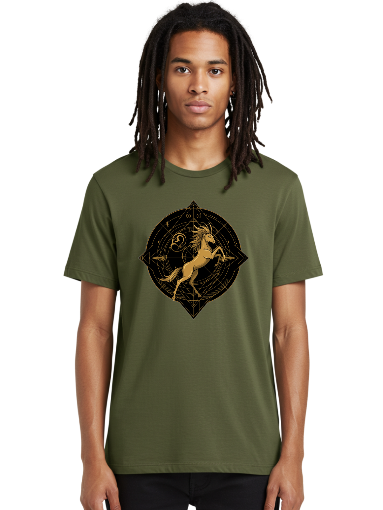 Capricorn-Zodiac-Symbol Men'S Graphic Tee, 100% Cotton, Comfortable Casual Summer Wear, Machine Washable, Vintage Camera, Old Camera, Antique Camera, Black Camera, Classic Photography, Photography Equipment, Nostalgic Device, Film Camera, Bal946