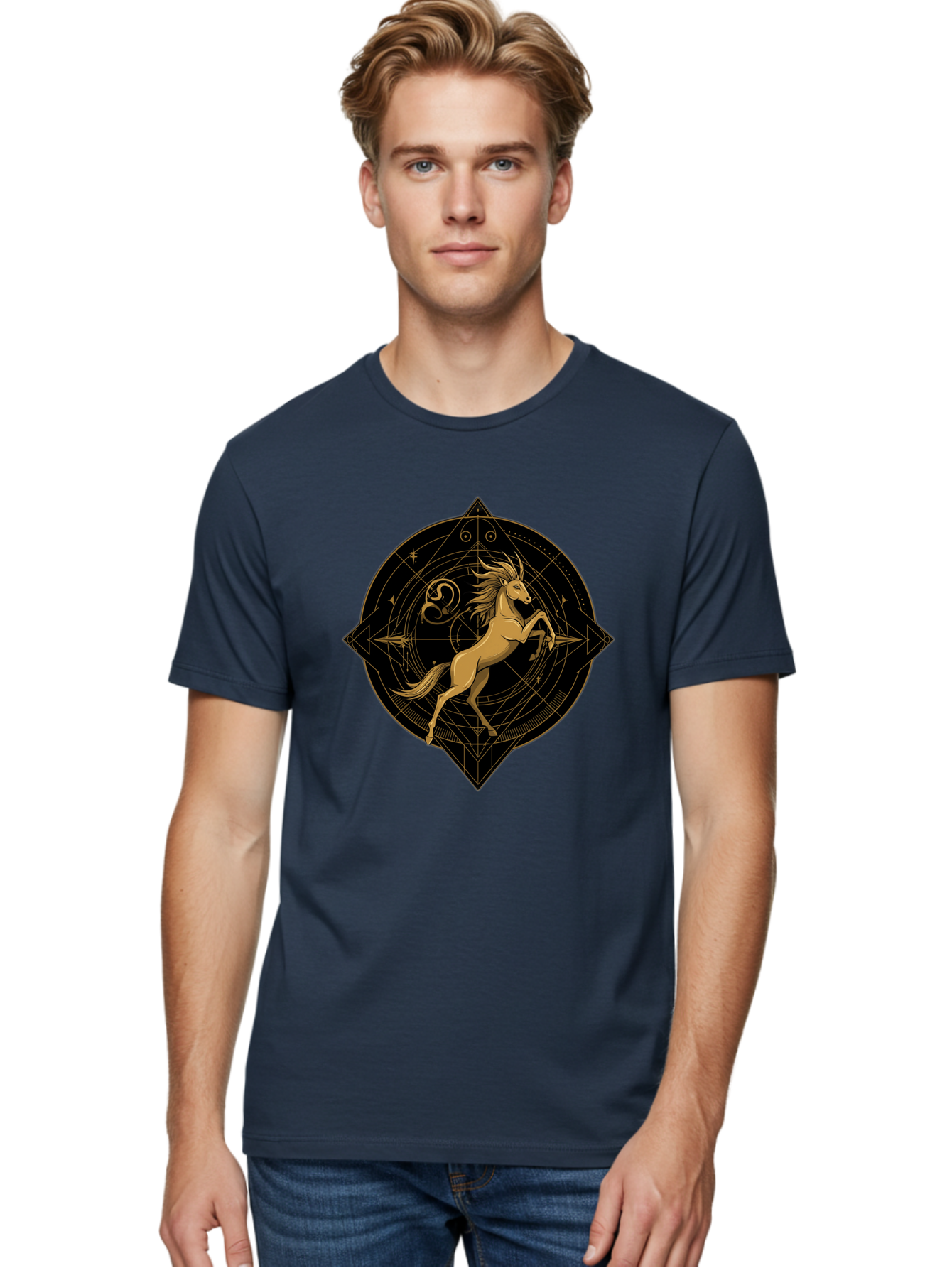 Capricorn-Zodiac-Symbol Men'S Graphic Tee, 100% Cotton, Comfortable Casual Summer Wear, Machine Washable, Vintage Camera, Old Camera, Antique Camera, Black Camera, Classic Photography, Photography Equipment, Nostalgic Device, Film Camera, Bal946