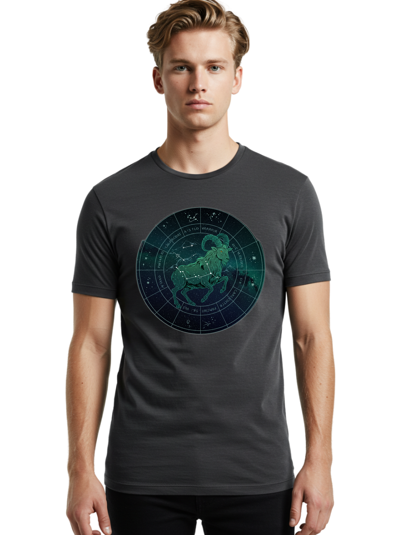 Capricorn-Zodiac Men'S Graphic Tee, 100% Cotton, Comfortable Casual Summer Wear, Machine Washable, Vintage Camera, Old Camera, Antique Camera, Black Camera, Classic Photography, Photography Equipment, Nostalgic Device, Film Camera, Camera Art Bal947