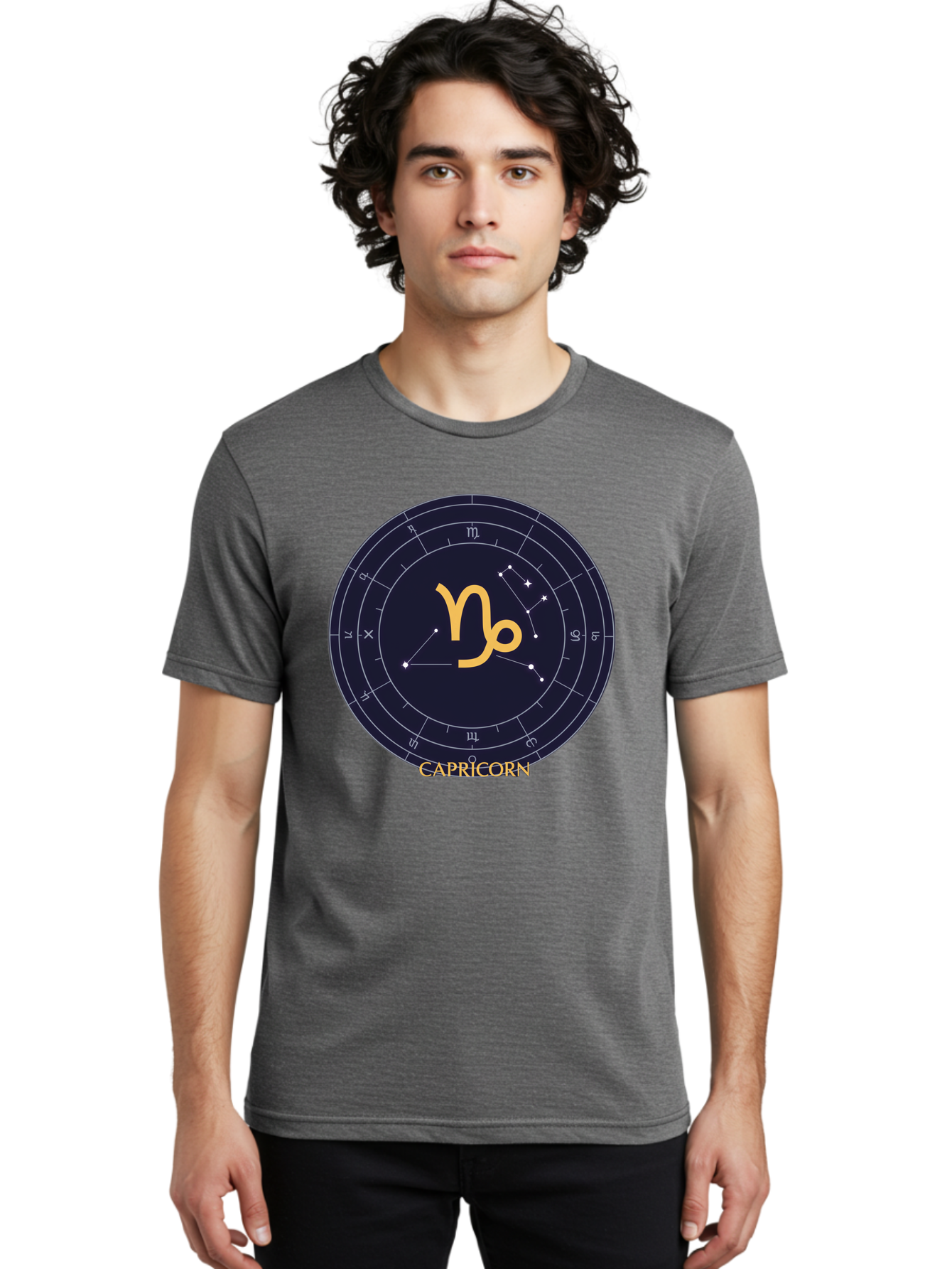 Capricorn Men'S Graphic Tee, 100% Cotton, Comfortable Casual Summer Wear, Machine Washable, Vintage Camera, Old Camera, Antique Camera, Black Camera, Classic Photography, Photography Equipment, Nostalgic Device, Film Camera, Camera Art Bal948