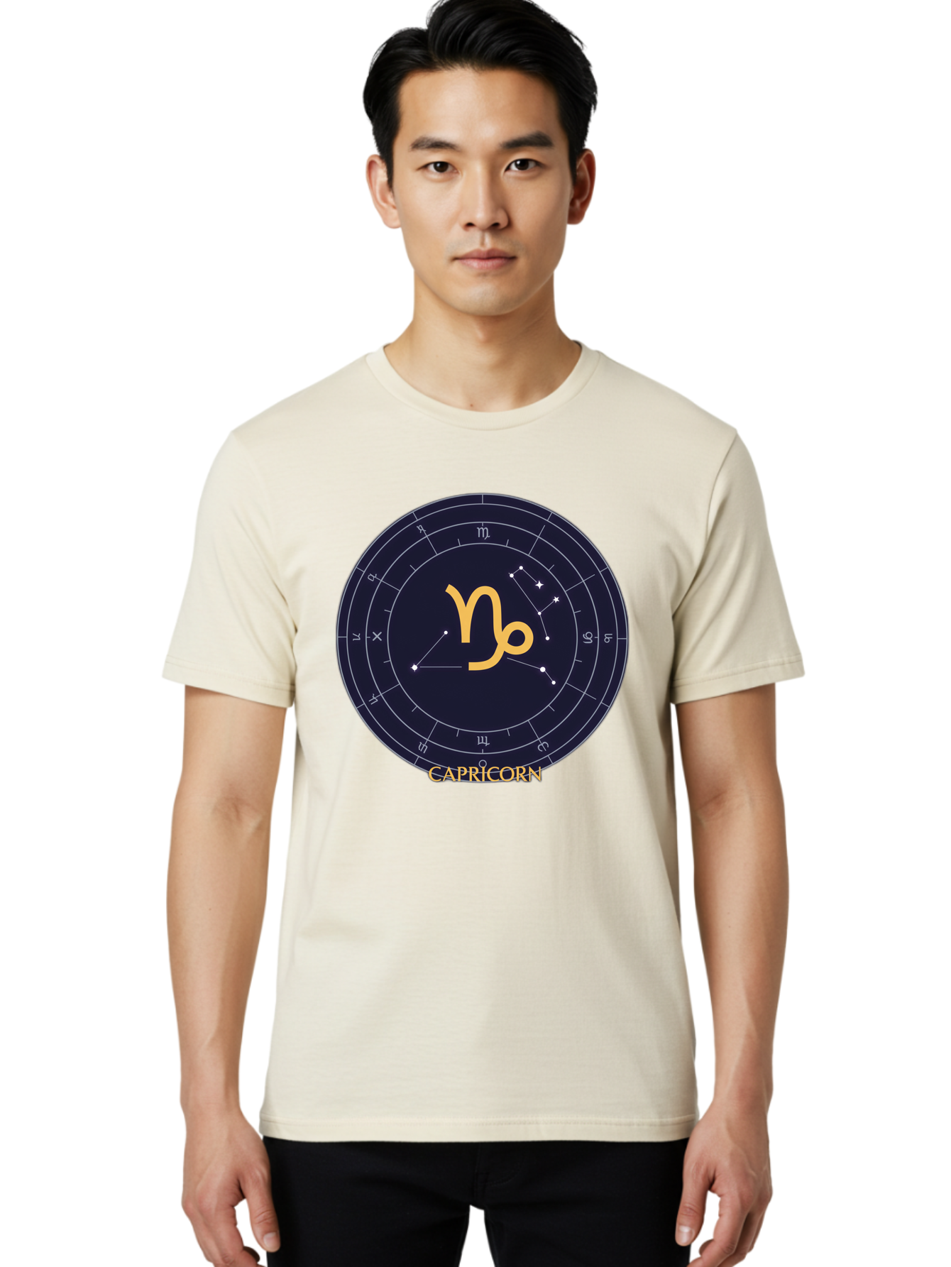 Capricorn Men'S Graphic Tee, 100% Cotton, Comfortable Casual Summer Wear, Machine Washable, Vintage Camera, Old Camera, Antique Camera, Black Camera, Classic Photography, Photography Equipment, Nostalgic Device, Film Camera, Camera Art Bal948