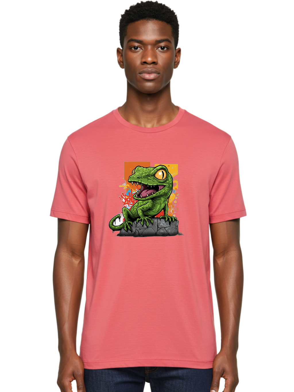 Cartoon-Lizard Men'S Graphic Tee, 100% Cotton, Comfortable Casual Summer Wear, Machine Washable, Vintage Camera, Old Camera, Antique Camera, Black Camera, Classic Photography, Photography Equipment, Nostalgic Device, Film Camera, Camera Art Bal952