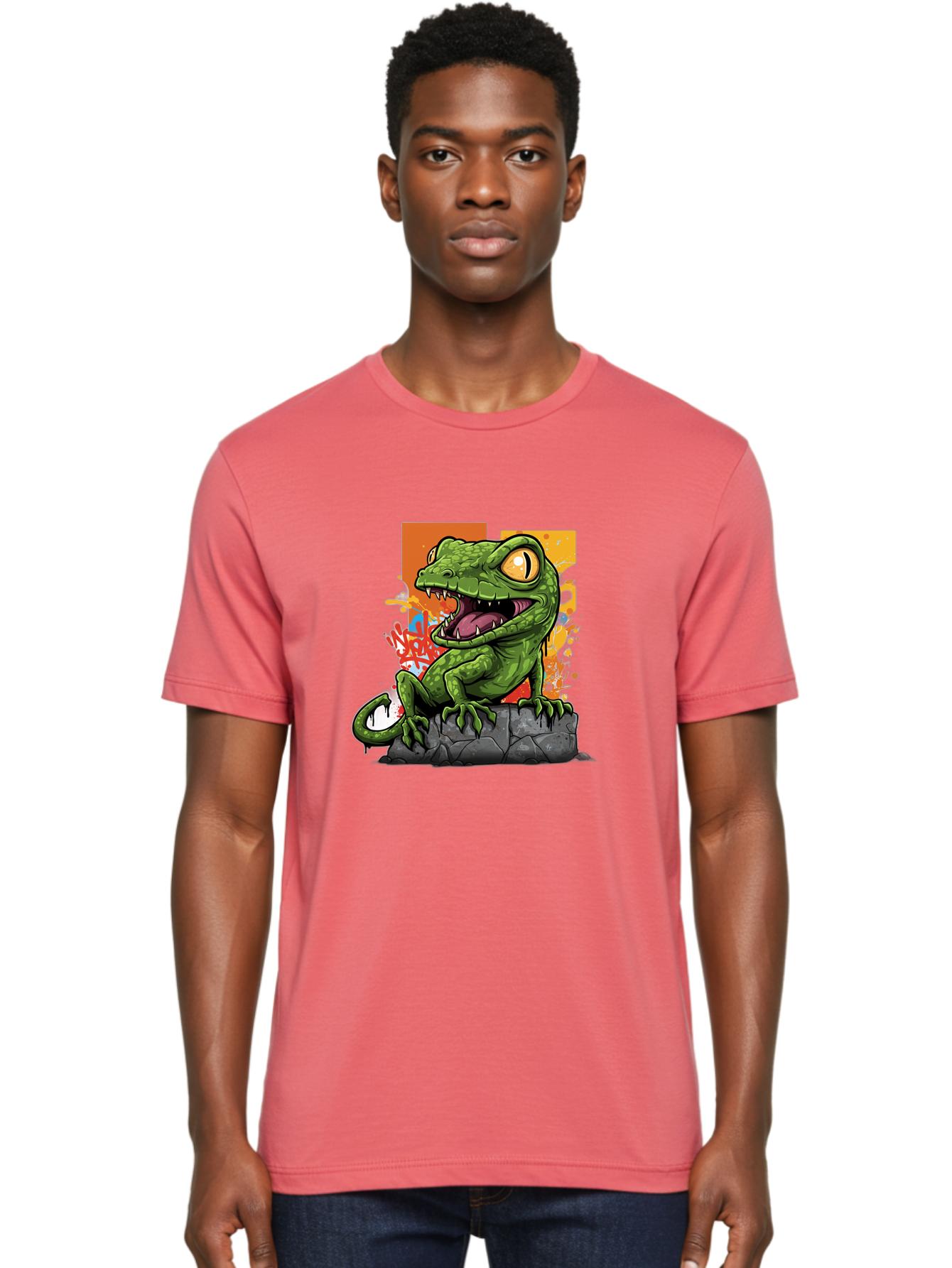 Cartoon-Lizard Men'S Graphic Tee, 100% Cotton, Comfortable Casual Summer Wear, Machine Washable, Vintage Camera, Old Camera, Antique Camera, Black Camera, Classic Photography, Photography Equipment, Nostalgic Device, Film Camera, Camera Art Bal952
