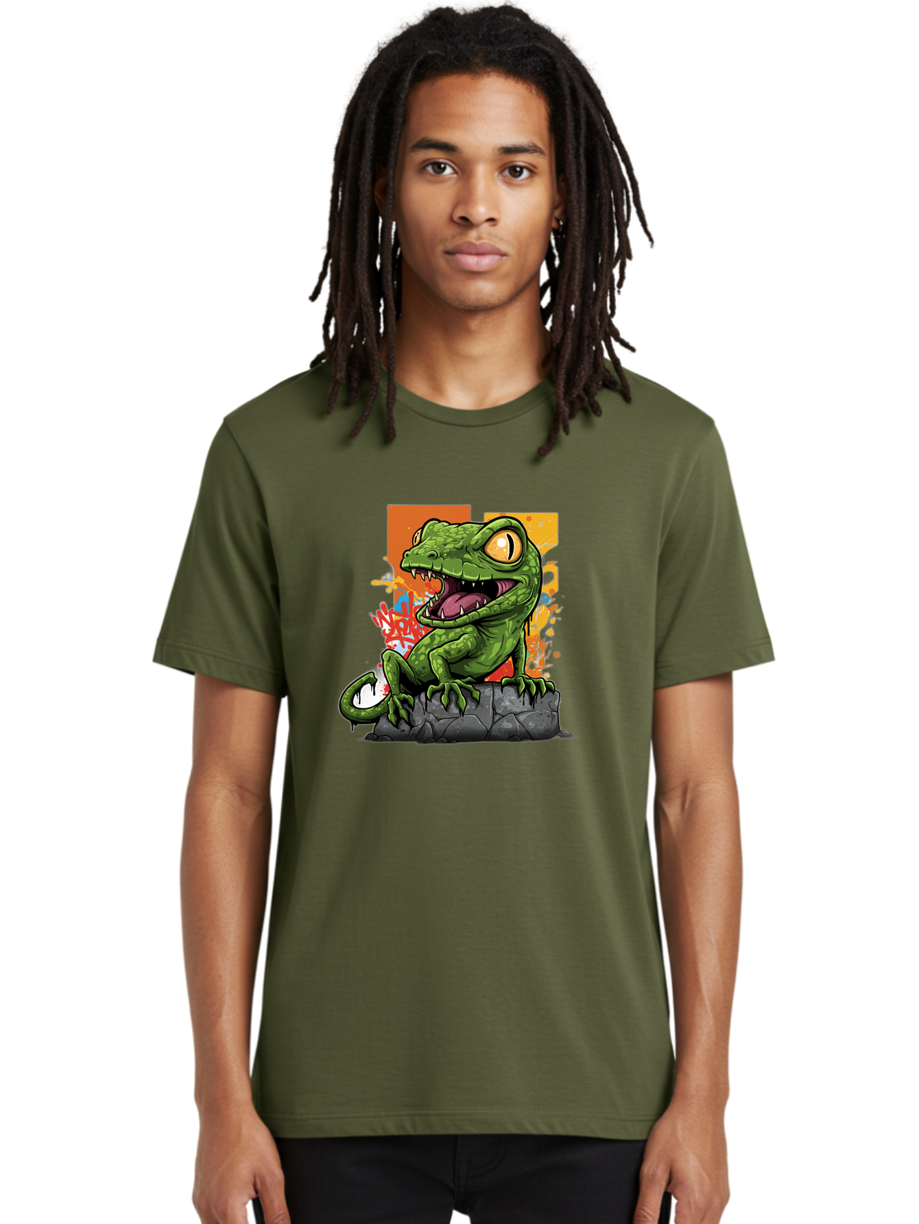 Cartoon-Lizard Men'S Graphic Tee, 100% Cotton, Comfortable Casual Summer Wear, Machine Washable, Vintage Camera, Old Camera, Antique Camera, Black Camera, Classic Photography, Photography Equipment, Nostalgic Device, Film Camera, Camera Art Bal952