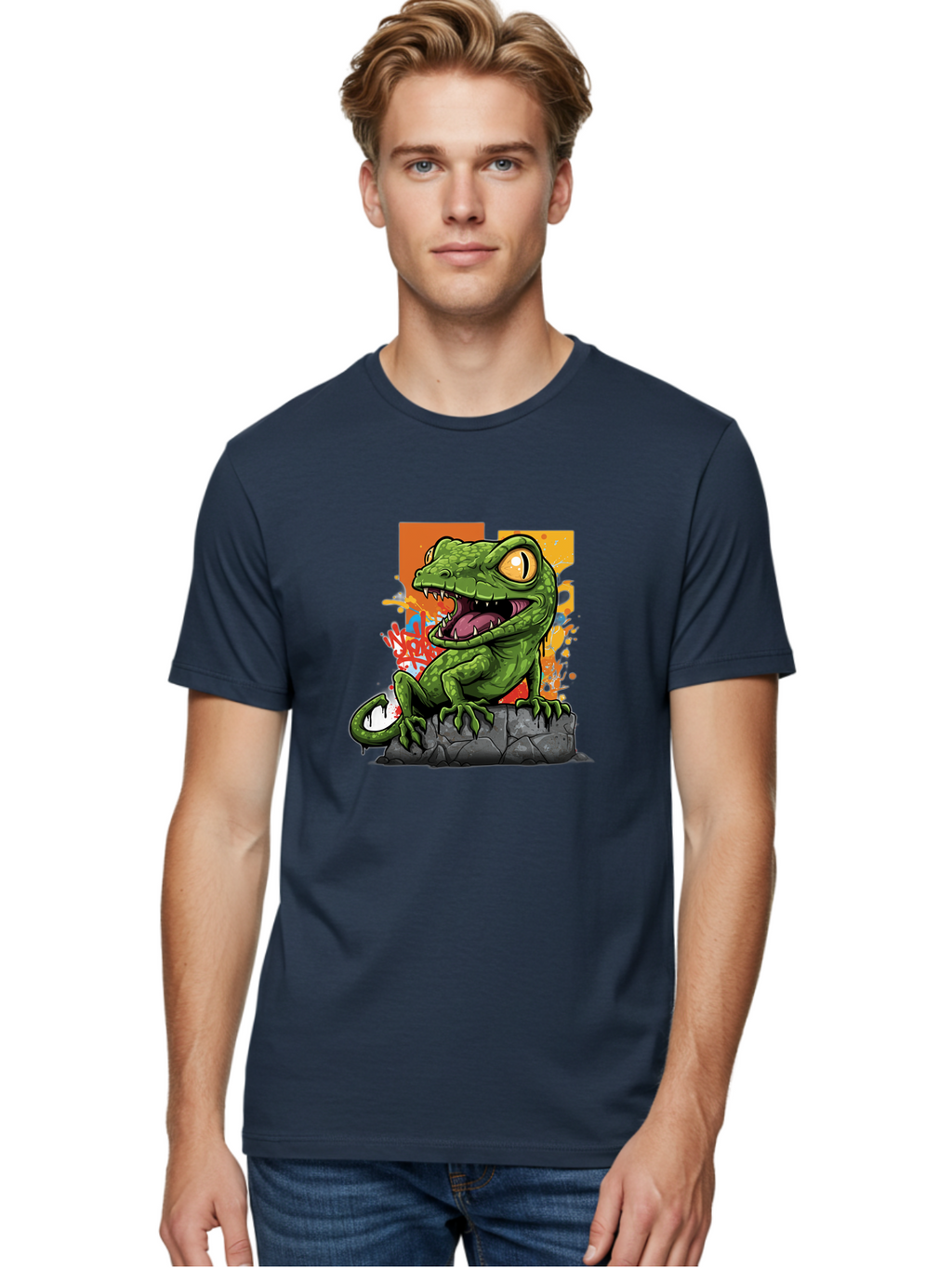 Cartoon-Lizard Men'S Graphic Tee, 100% Cotton, Comfortable Casual Summer Wear, Machine Washable, Vintage Camera, Old Camera, Antique Camera, Black Camera, Classic Photography, Photography Equipment, Nostalgic Device, Film Camera, Camera Art Bal952