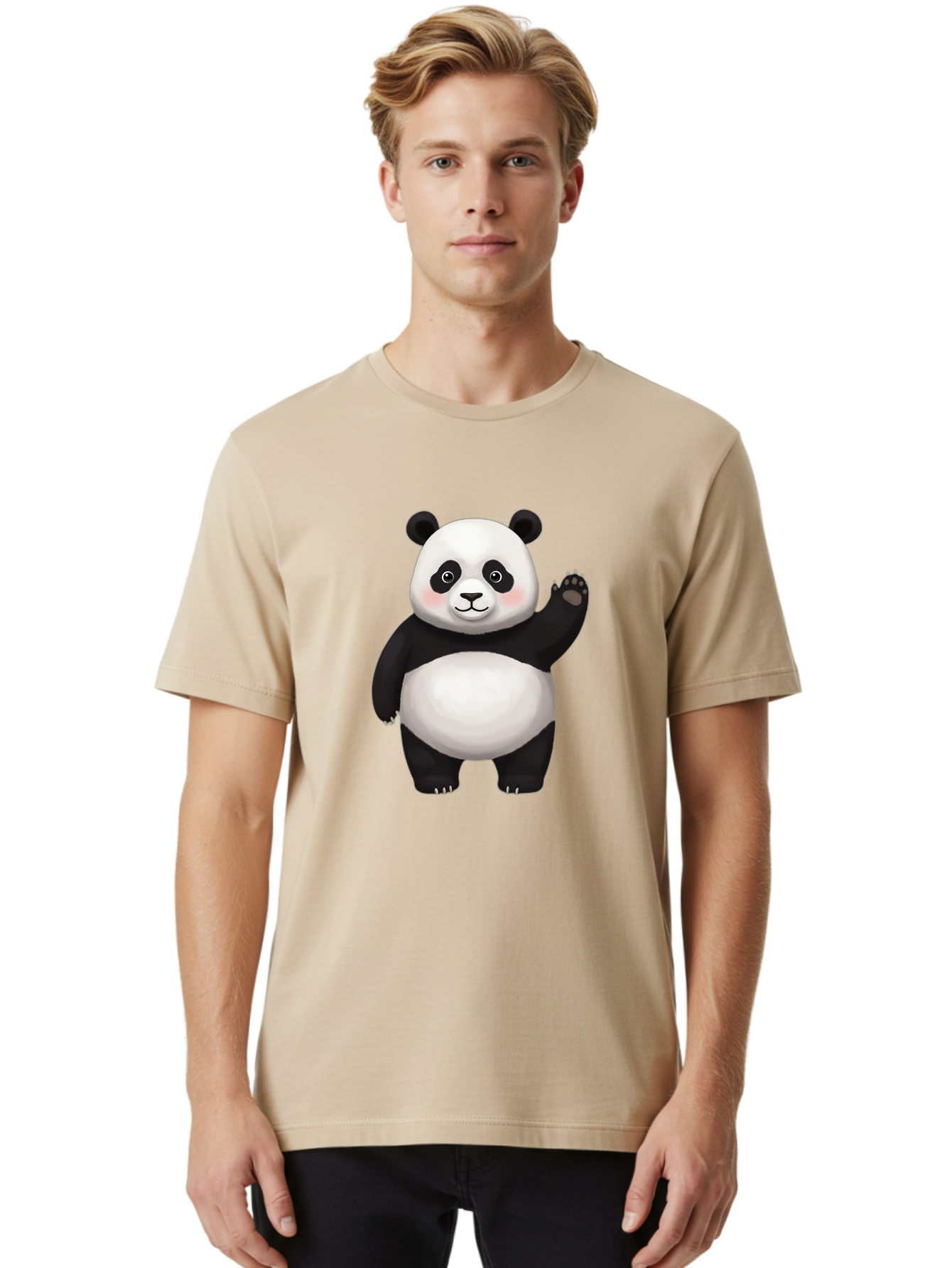 Cartoon-Panda-1 Men'S Graphic Tee, 100% Cotton, Comfortable Casual Summer Wear, Machine Washable, Vintage Camera, Old Camera, Antique Camera, Black Camera, Classic Photography, Photography Equipment, Nostalgic Device, Film Camera, Camera Art Bal953