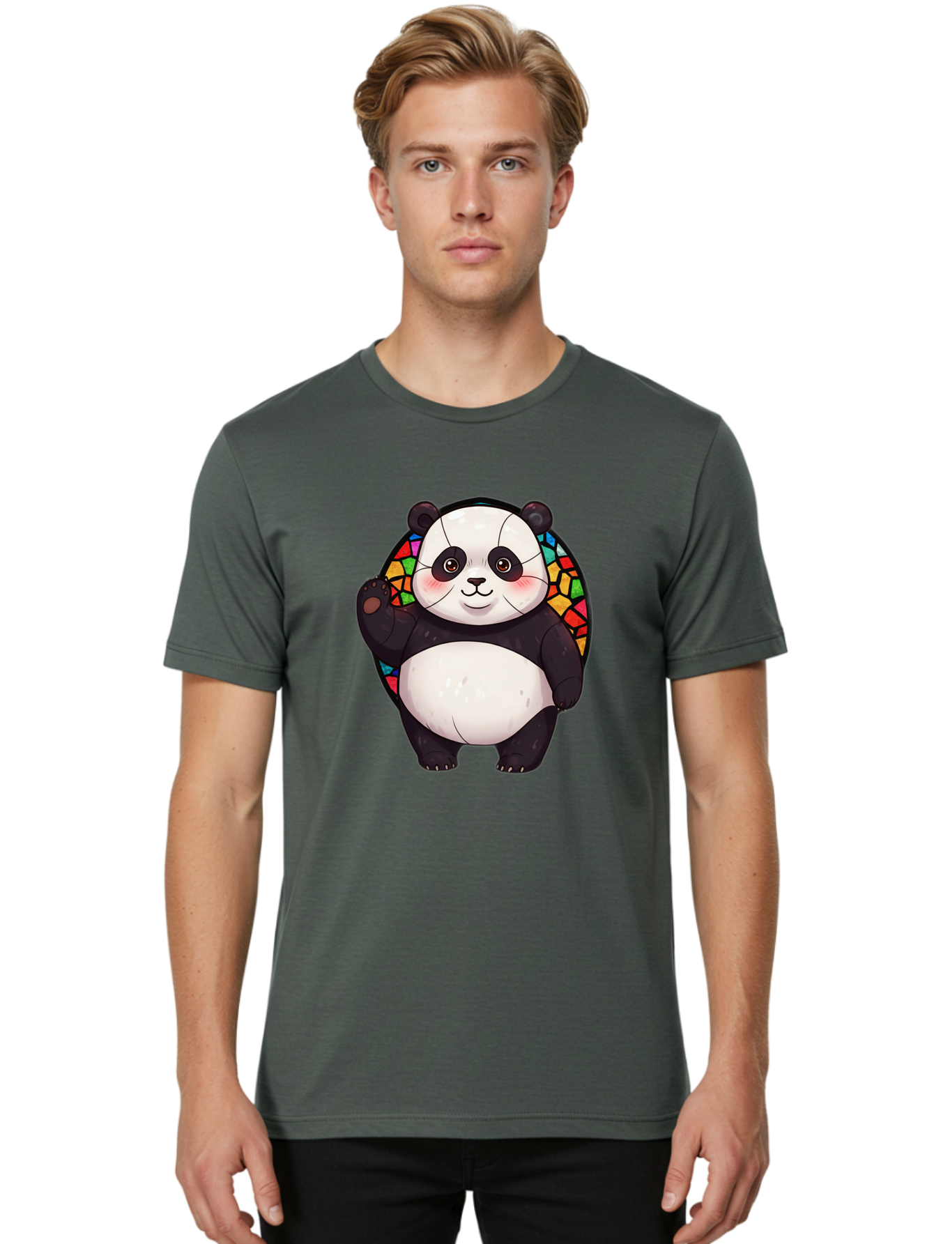 Cartoon-Panda Men'S Graphic Tee, 100% Cotton, Comfortable Casual Summer Wear, Machine Washable, Vintage Camera, Old Camera, Antique Camera, Black Camera, Classic Photography, Photography Equipment, Nostalgic Device, Film Camera, Camera Art Bal954