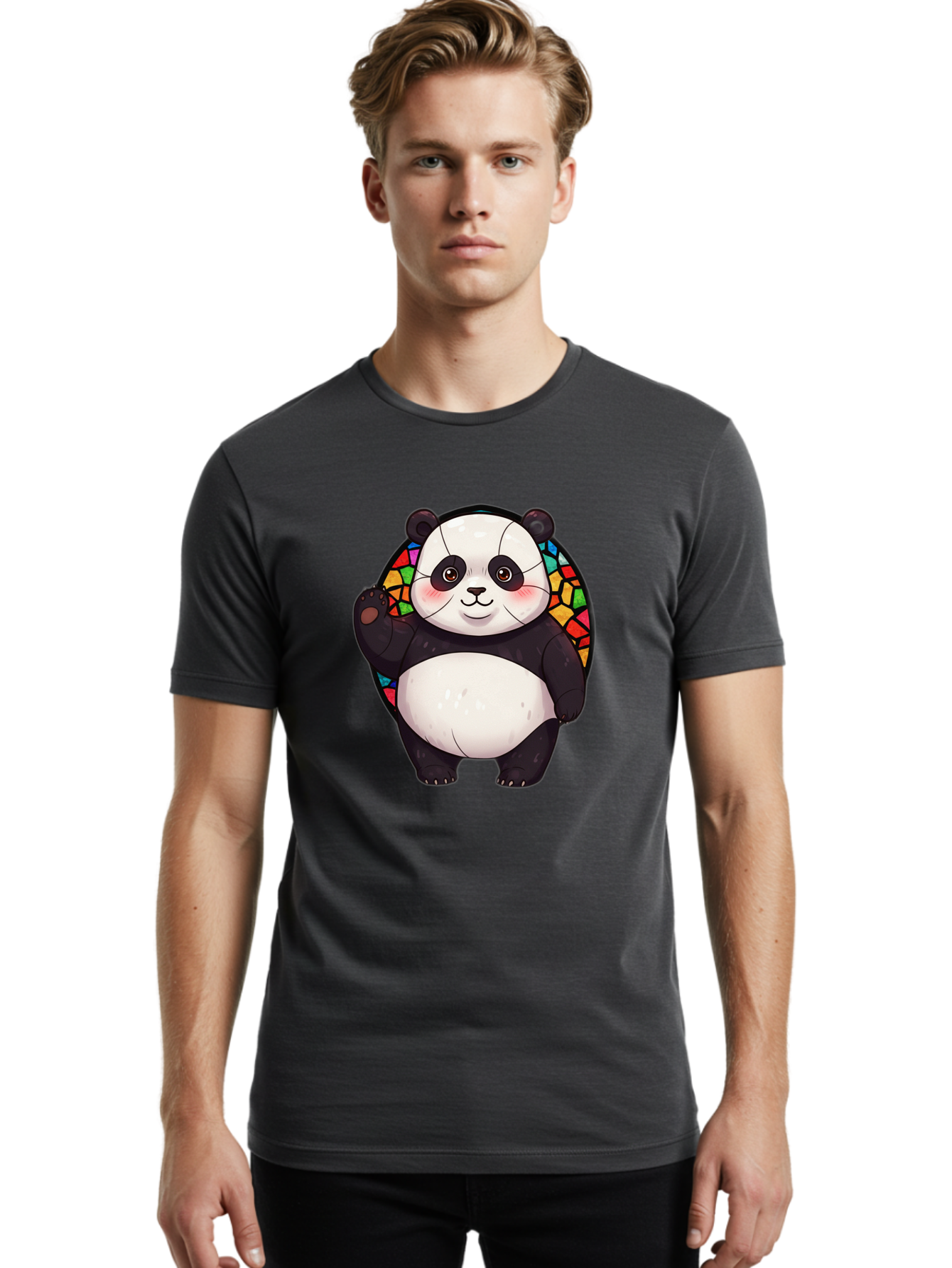 Cartoon-Panda Men'S Graphic Tee, 100% Cotton, Comfortable Casual Summer Wear, Machine Washable, Vintage Camera, Old Camera, Antique Camera, Black Camera, Classic Photography, Photography Equipment, Nostalgic Device, Film Camera, Camera Art Bal954