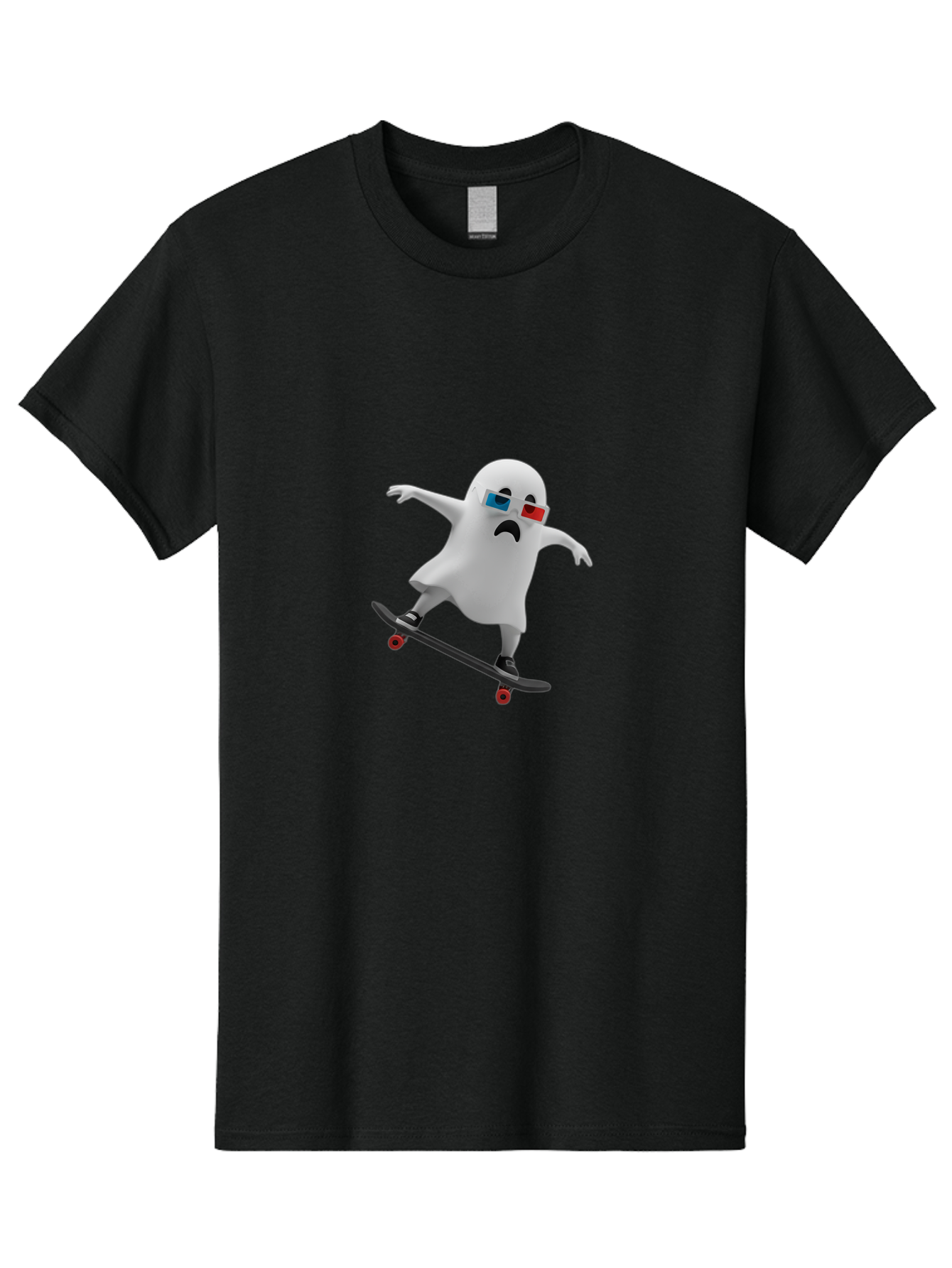 Casper-On-Skateboard Men'S Graphic Tee, 100% Cotton, Comfortable Casual Summer Wear, Machine Washable, Vintage Camera, Old Camera, Antique Camera, Black Camera, Classic Photography, Photography Equipment, Nostalgic Device, Film Camera, Bal957