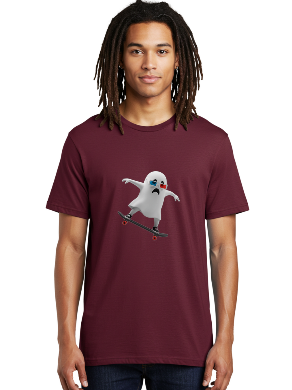 Casper-On-Skateboard Men'S Graphic Tee, 100% Cotton, Comfortable Casual Summer Wear, Machine Washable, Vintage Camera, Old Camera, Antique Camera, Black Camera, Classic Photography, Photography Equipment, Nostalgic Device, Film Camera, Bal957