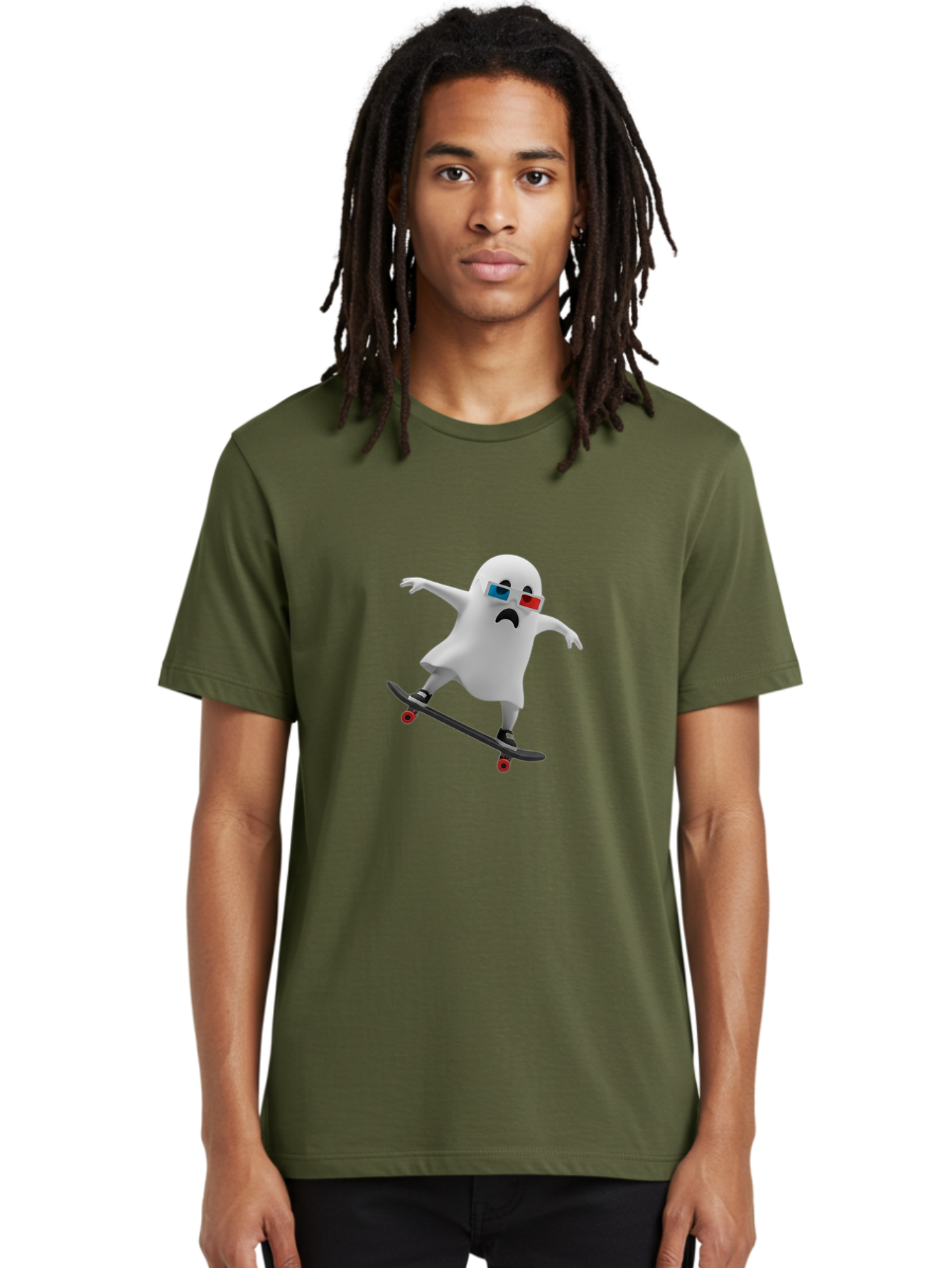 Casper-On-Skateboard Men'S Graphic Tee, 100% Cotton, Comfortable Casual Summer Wear, Machine Washable, Vintage Camera, Old Camera, Antique Camera, Black Camera, Classic Photography, Photography Equipment, Nostalgic Device, Film Camera, Bal957