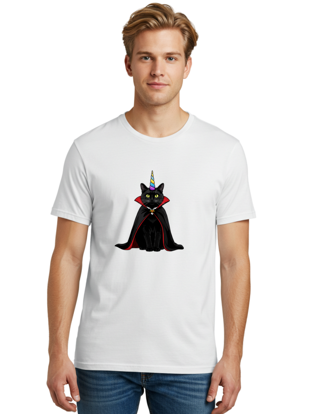 Casper-The-Friendly-Vampire-Cat Men'S Graphic Tee, 100% Cotton, Comfortable Casual Summer Wear, Machine Washable, Vintage Camera, Old Camera, Antique Camera, Black Camera, Classic Photography, Photography Equipment, Nostalgic Device, Bal958