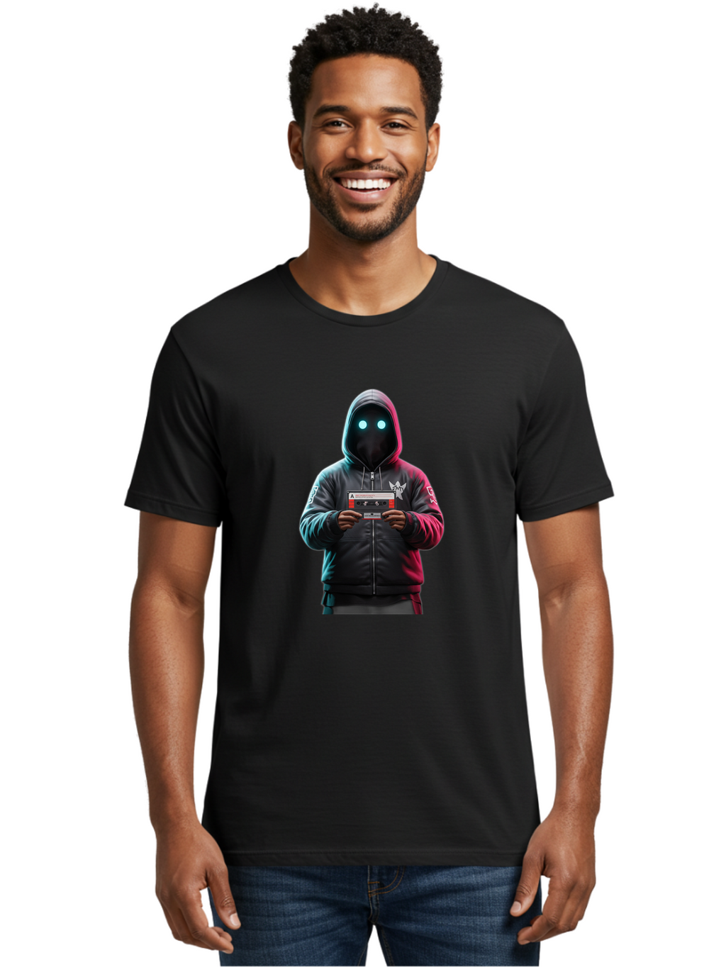Cassette-Hoodie Men'S Graphic Tee, 100% Cotton, Comfortable Casual Summer Wear, Machine Washable, Vintage Camera, Old Camera, Antique Camera, Black Camera, Classic Photography, Photography Equipment, Nostalgic Device, Film Camera, Camera Art Bal959