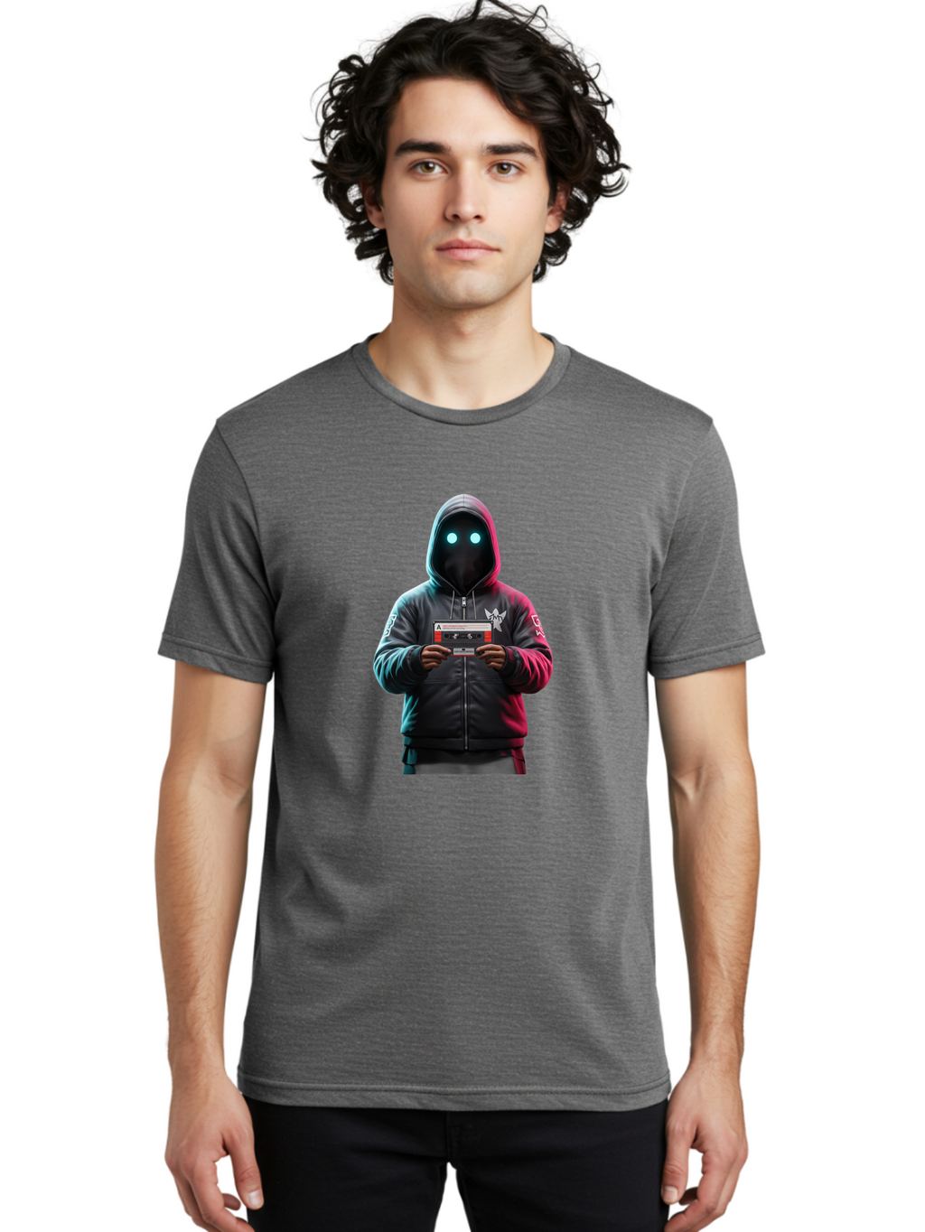 Cassette-Hoodie Men'S Graphic Tee, 100% Cotton, Comfortable Casual Summer Wear, Machine Washable, Vintage Camera, Old Camera, Antique Camera, Black Camera, Classic Photography, Photography Equipment, Nostalgic Device, Film Camera, Camera Art Bal959