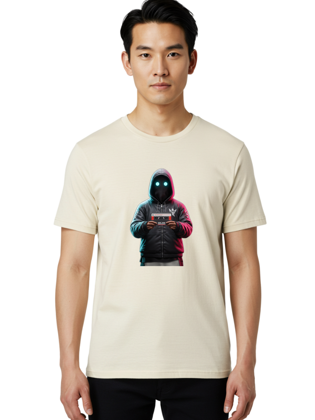 Cassette-Hoodie Men'S Graphic Tee, 100% Cotton, Comfortable Casual Summer Wear, Machine Washable, Vintage Camera, Old Camera, Antique Camera, Black Camera, Classic Photography, Photography Equipment, Nostalgic Device, Film Camera, Camera Art Bal959